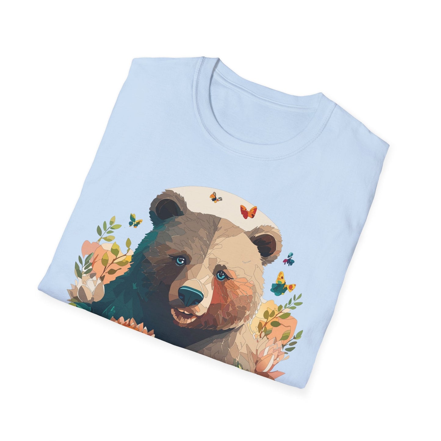 Bear T Shirt Unisex Teddy Bear Shirt Softstyle 100 Percent Ring Spun Cotton Tee Essentials