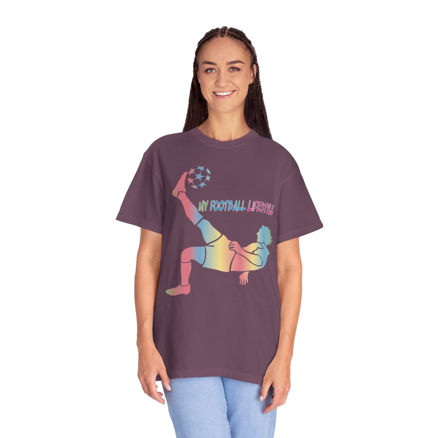 Unisex T-shirt with sports art design