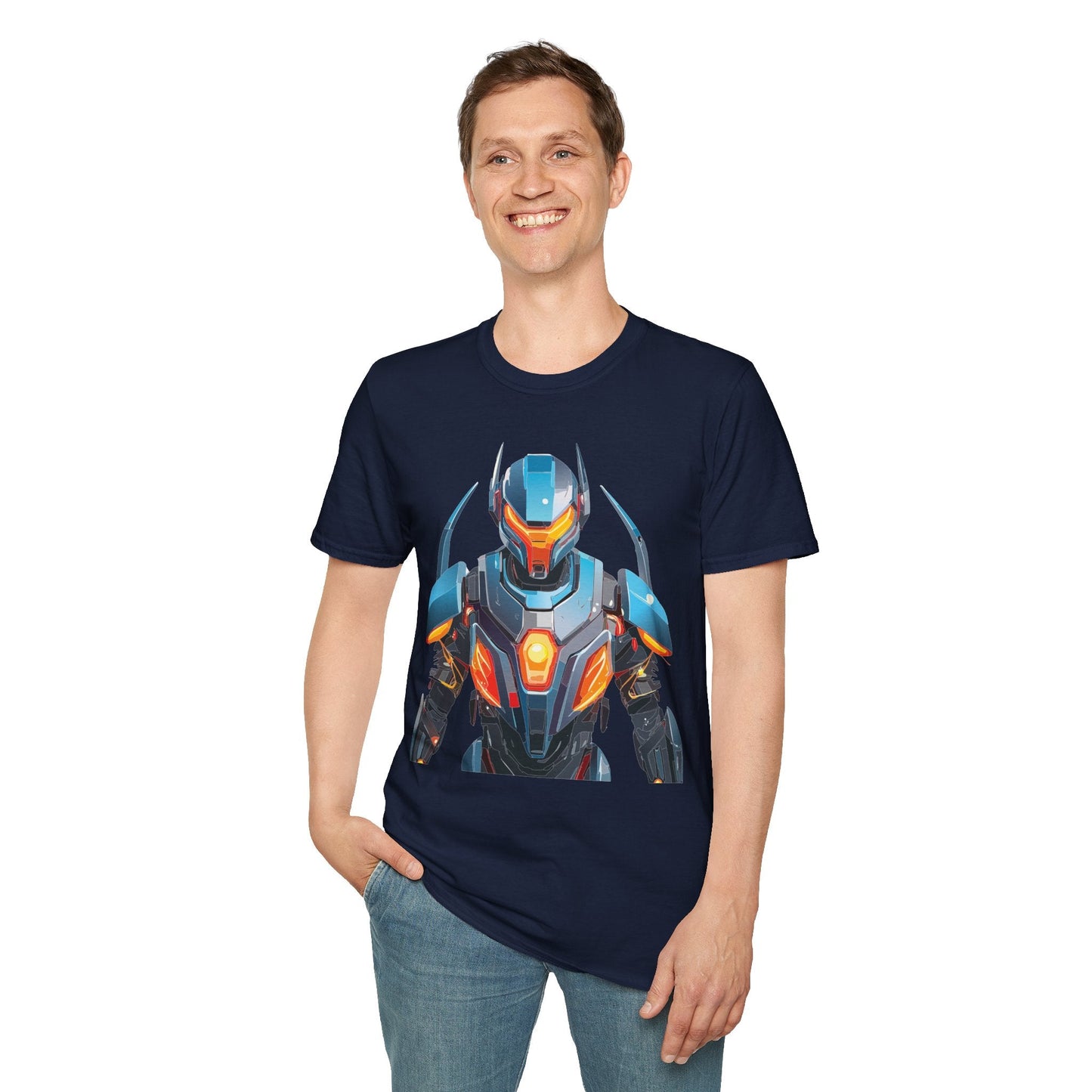 Cyborg Tee Robot Shirt Terminator Shirt Unisex Gildan Softstyle 64000 Soft Cotton Tee