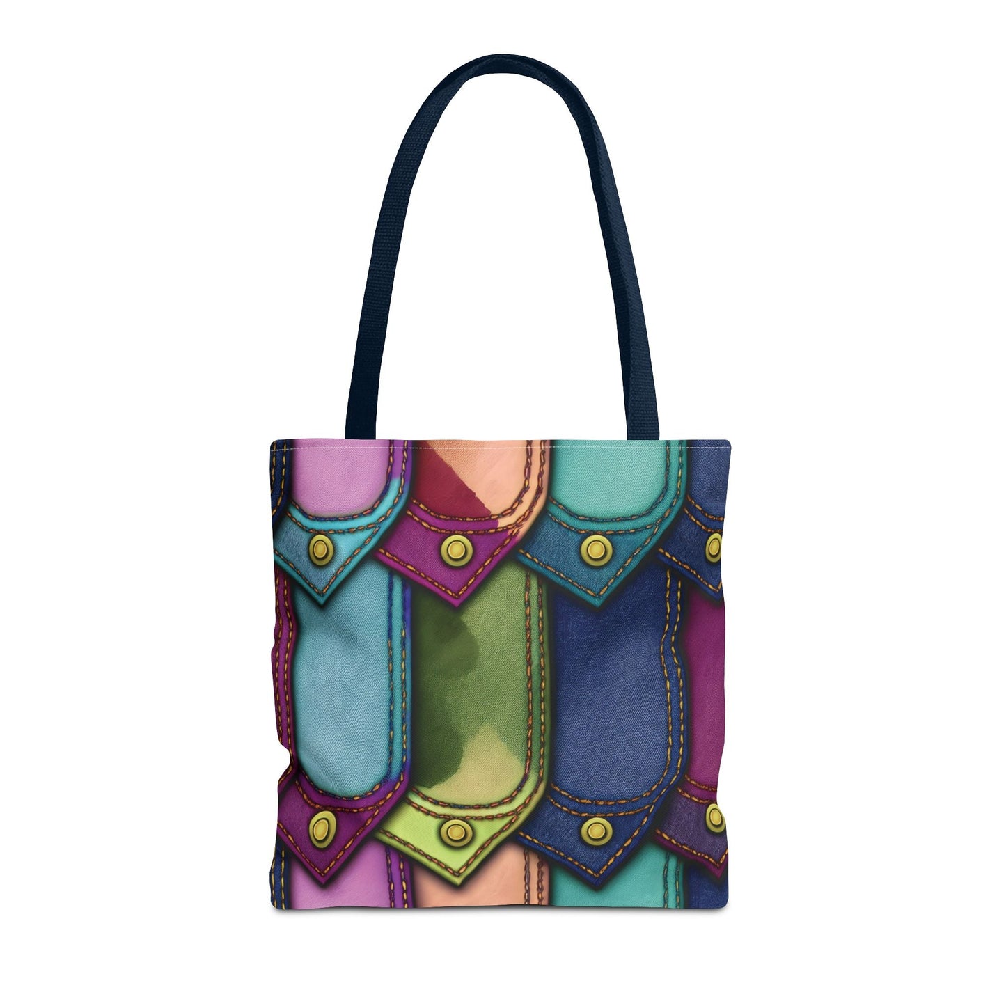 Denim Canvas Bag, Tote Bag Denim Printify