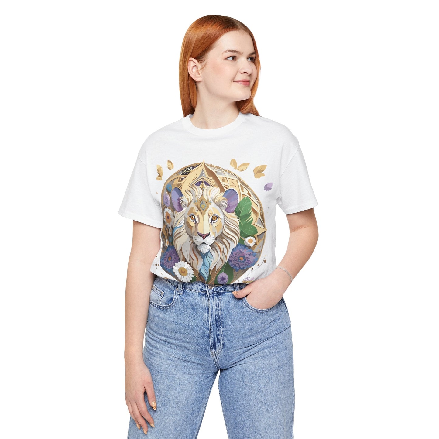 Adelpha Graphic Tee Unisex Medallion Shirt Vintage Inspired Art Design Short Sleeve