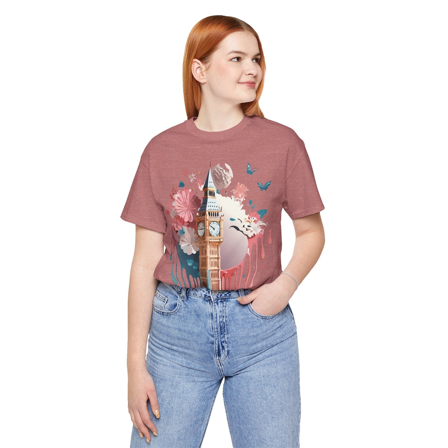 London Tourist Shirt Graphic Tee Unisex Vintage Inspired Artwork By Adelpha Original Collection