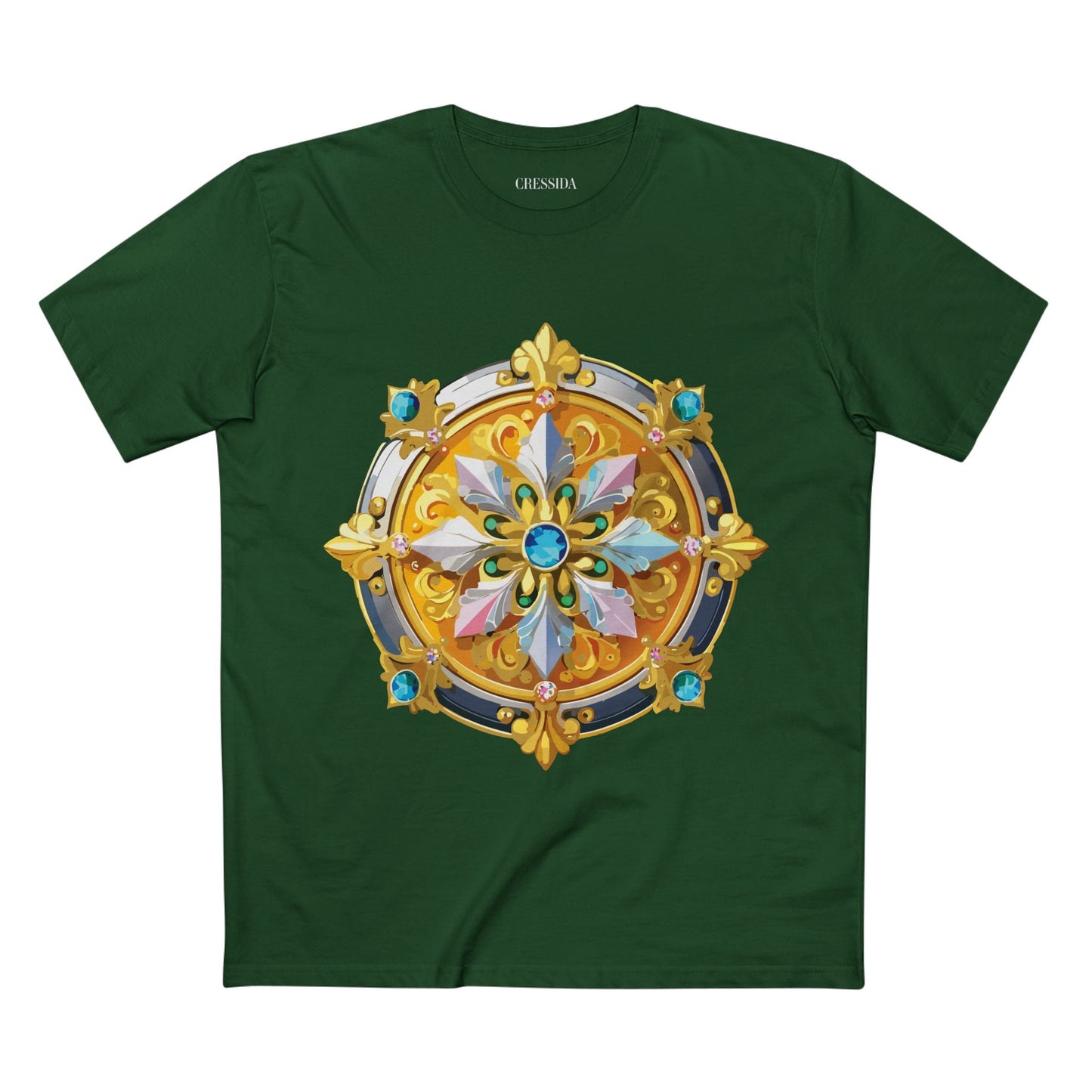 Medallion Graphic T-Shirt Unisex 100 Cotton With Gold Art Design Medal Tee 9
