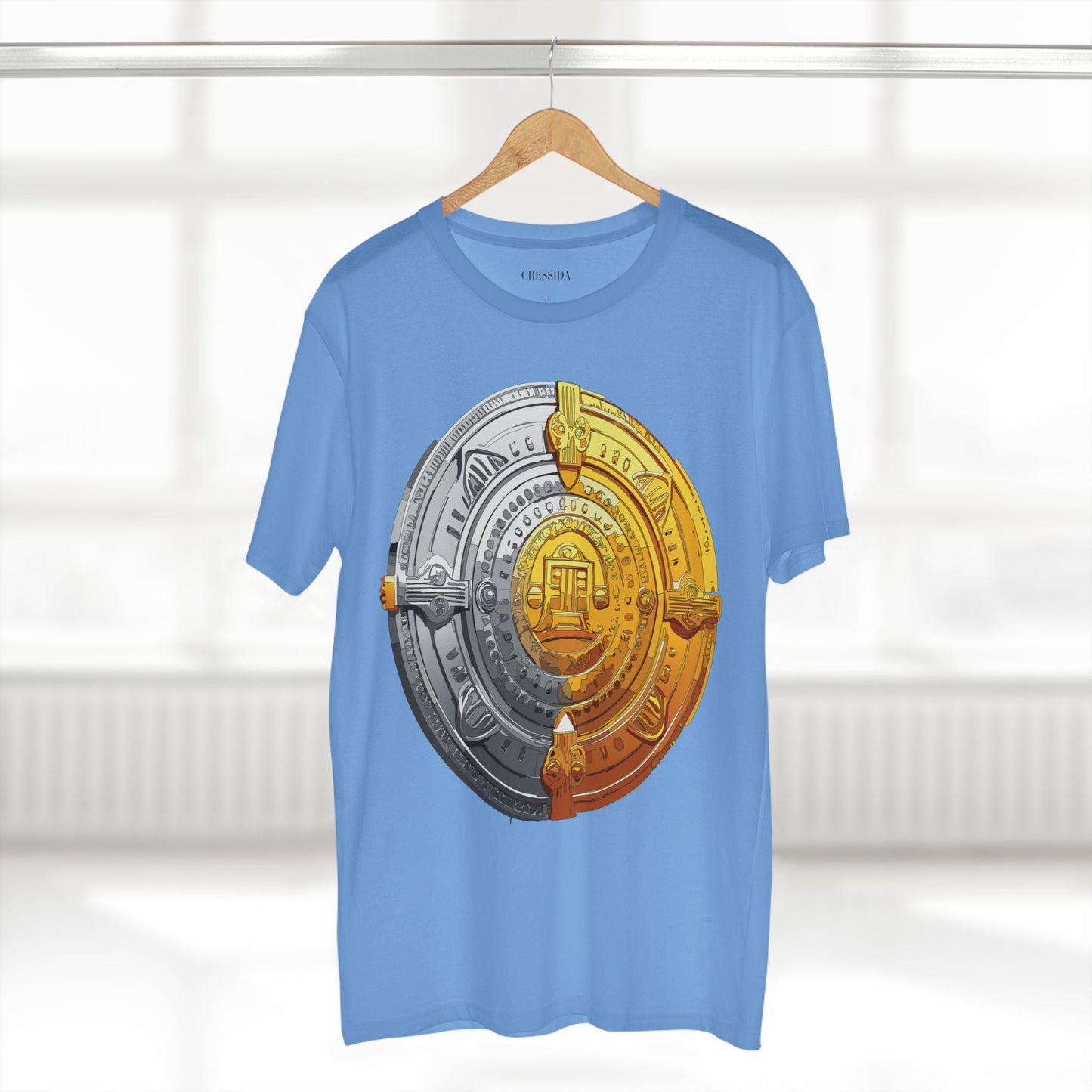 Antique Gold Coin Graphic Design T-Shirt Unisex 100 Cotton With Golden Print Artwork Tee 15