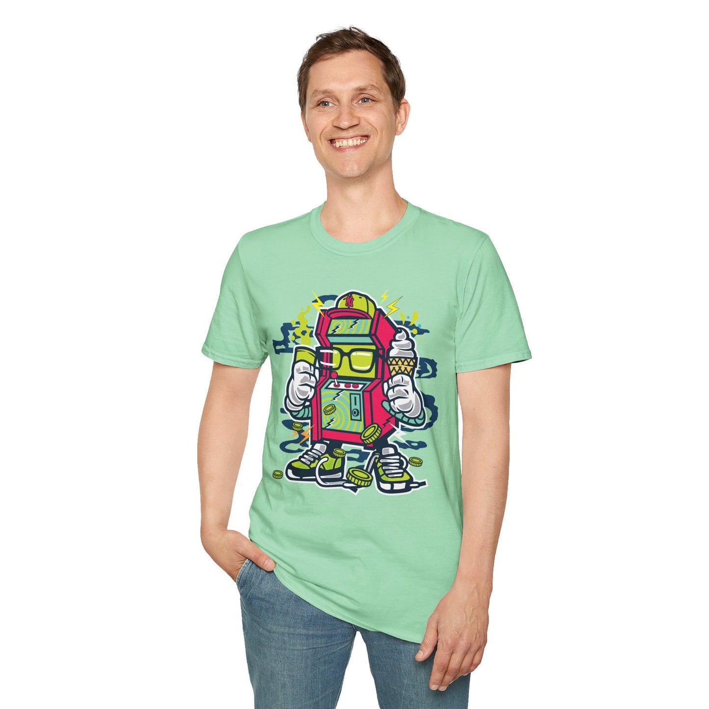 Cartoon T Shirt Animation Tee Funny Graphic Unisex Gildan Softstyle 64000 100 Percent Cotton