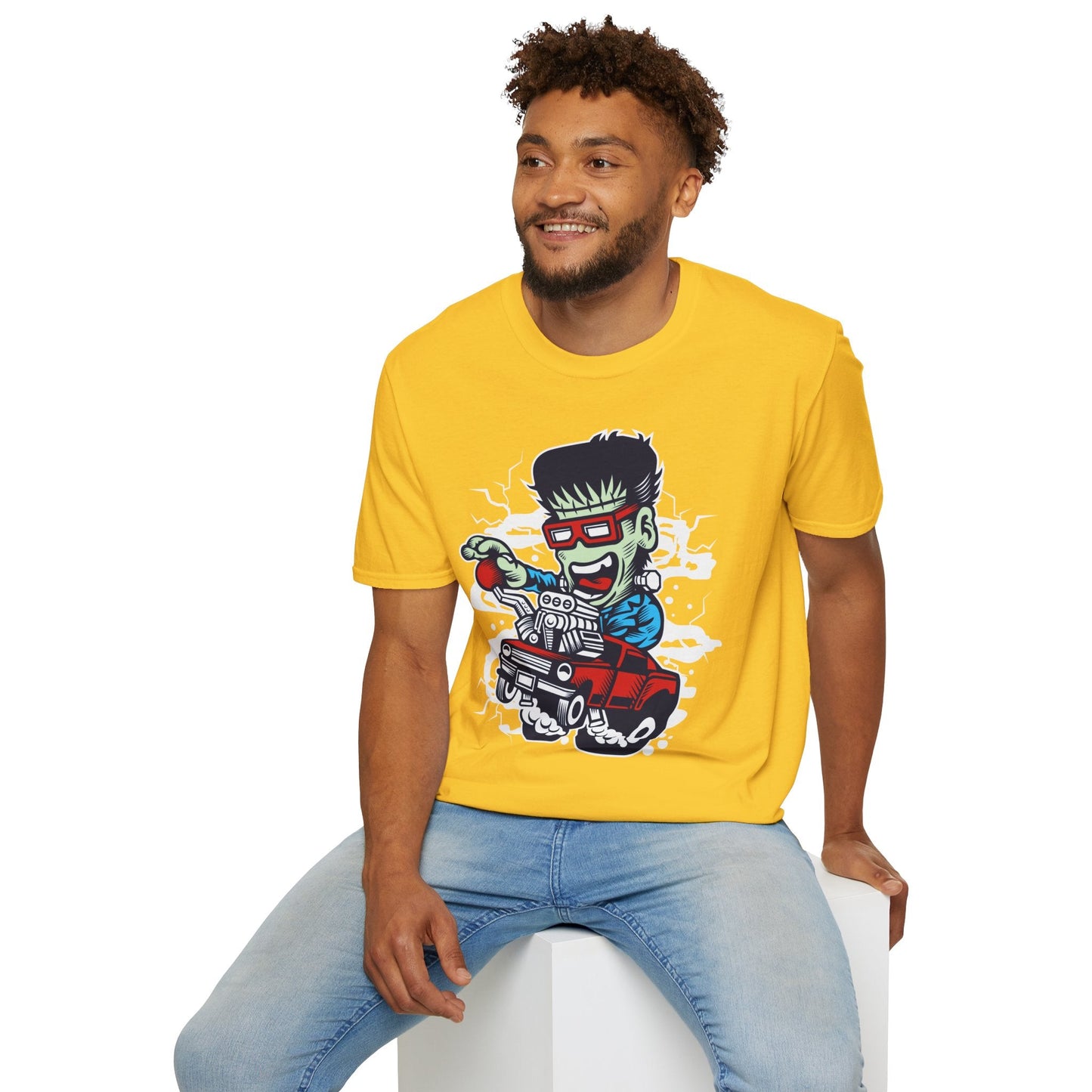 Cartoon T Shirt Animation Tee Funny Unisex Softstyle Gildan 64000 100 Percent Cotton