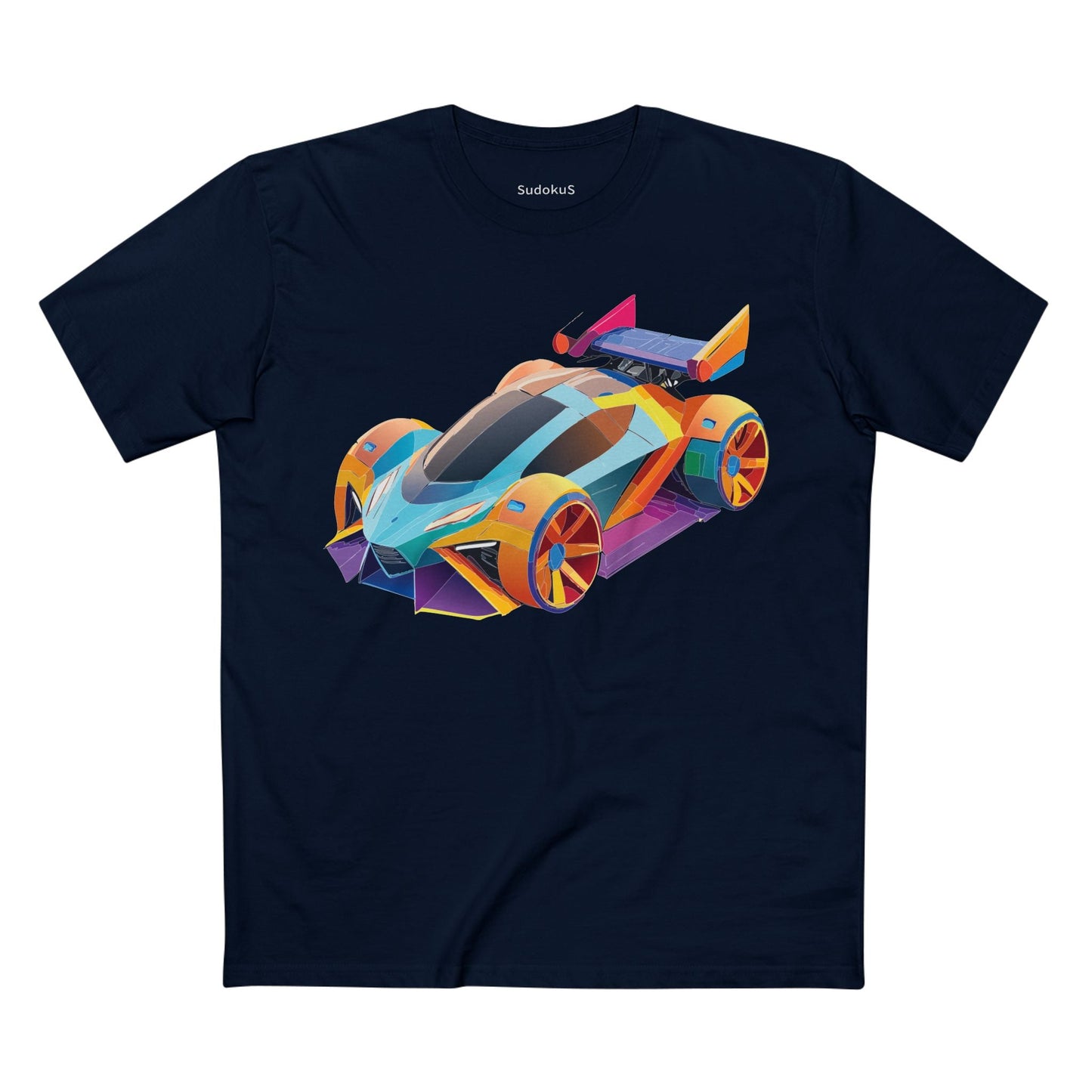 Car Graphic Unisex 100 Cotton Staple Tee 23