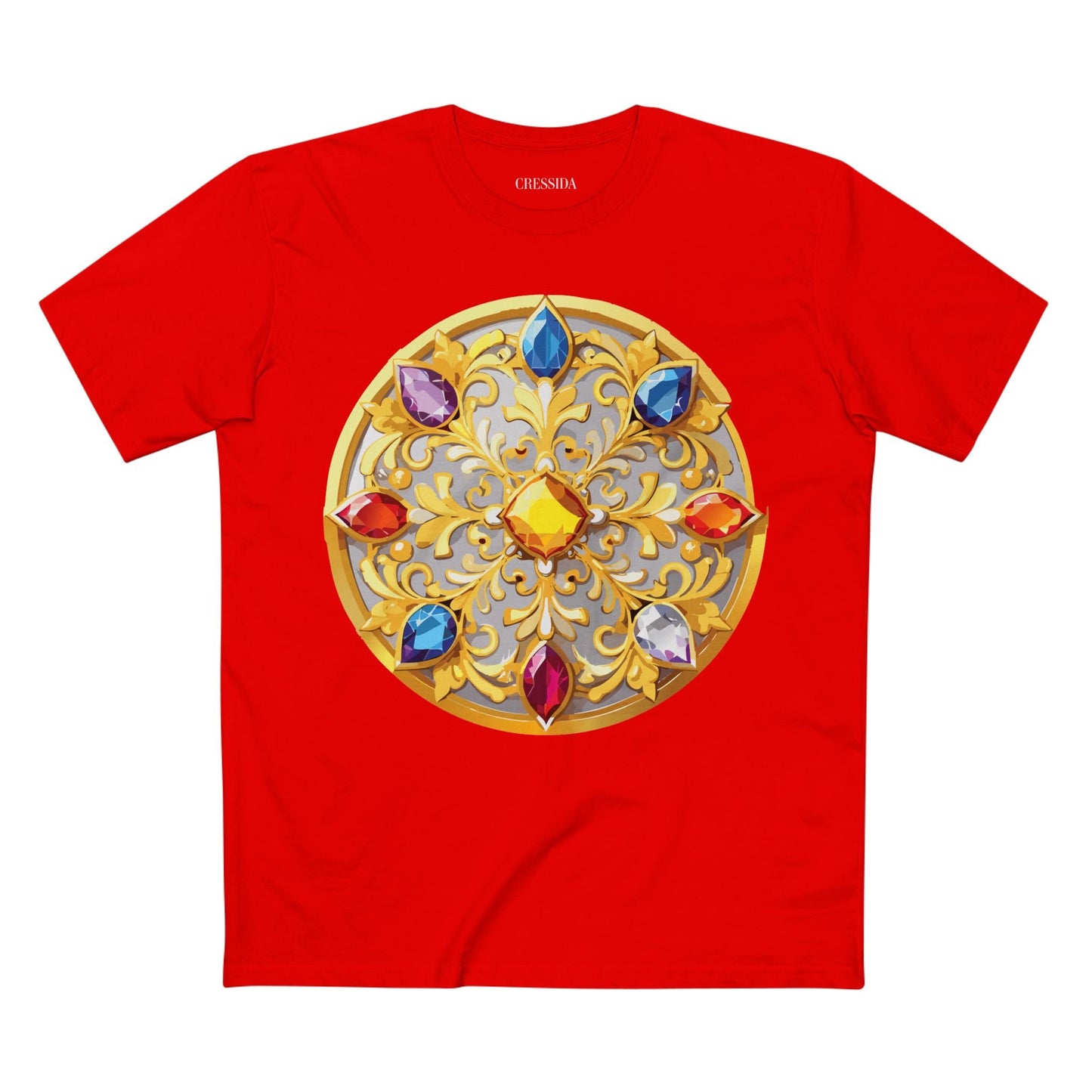 Medallion Graphic T-Shirt Unisex 100 Cotton With Gold Art Design Medal Tee 4