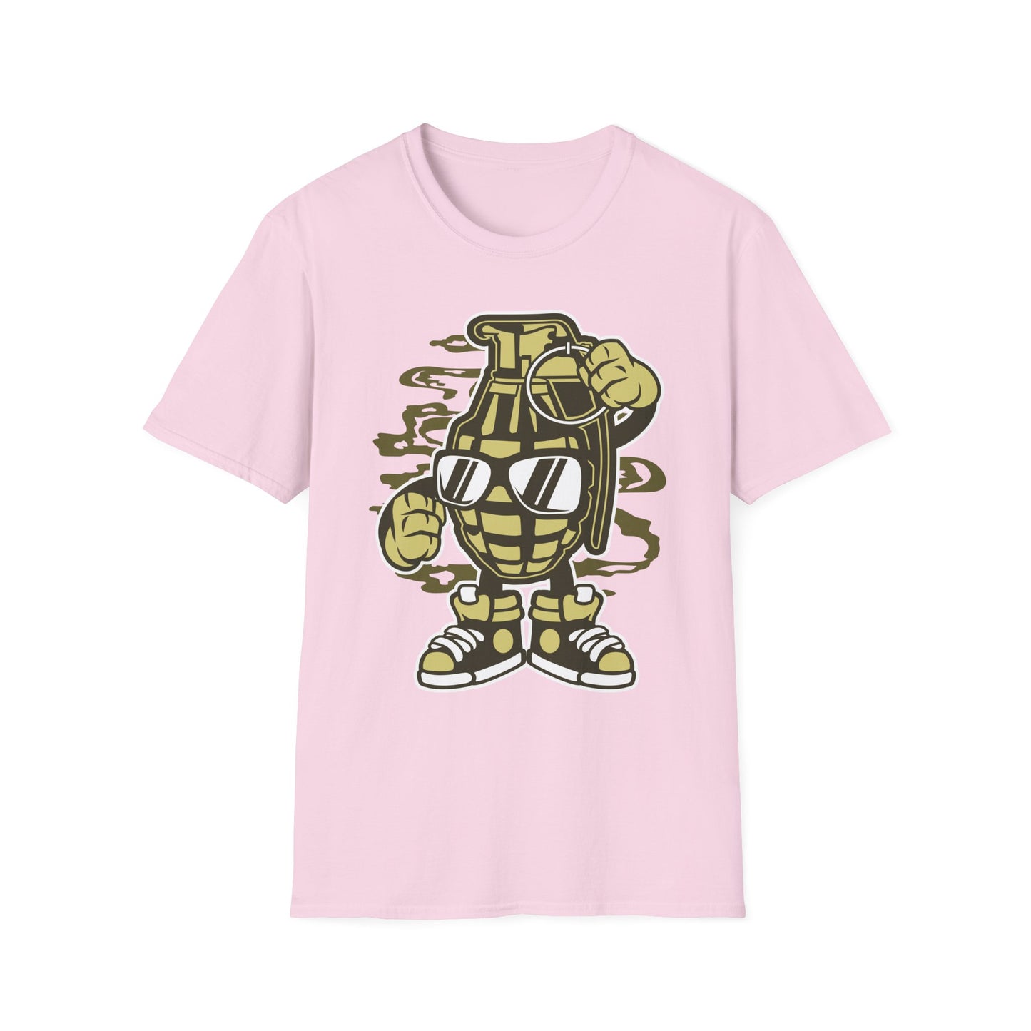 Unisex Cotton T-Shirt with Cartoon Graphic Design