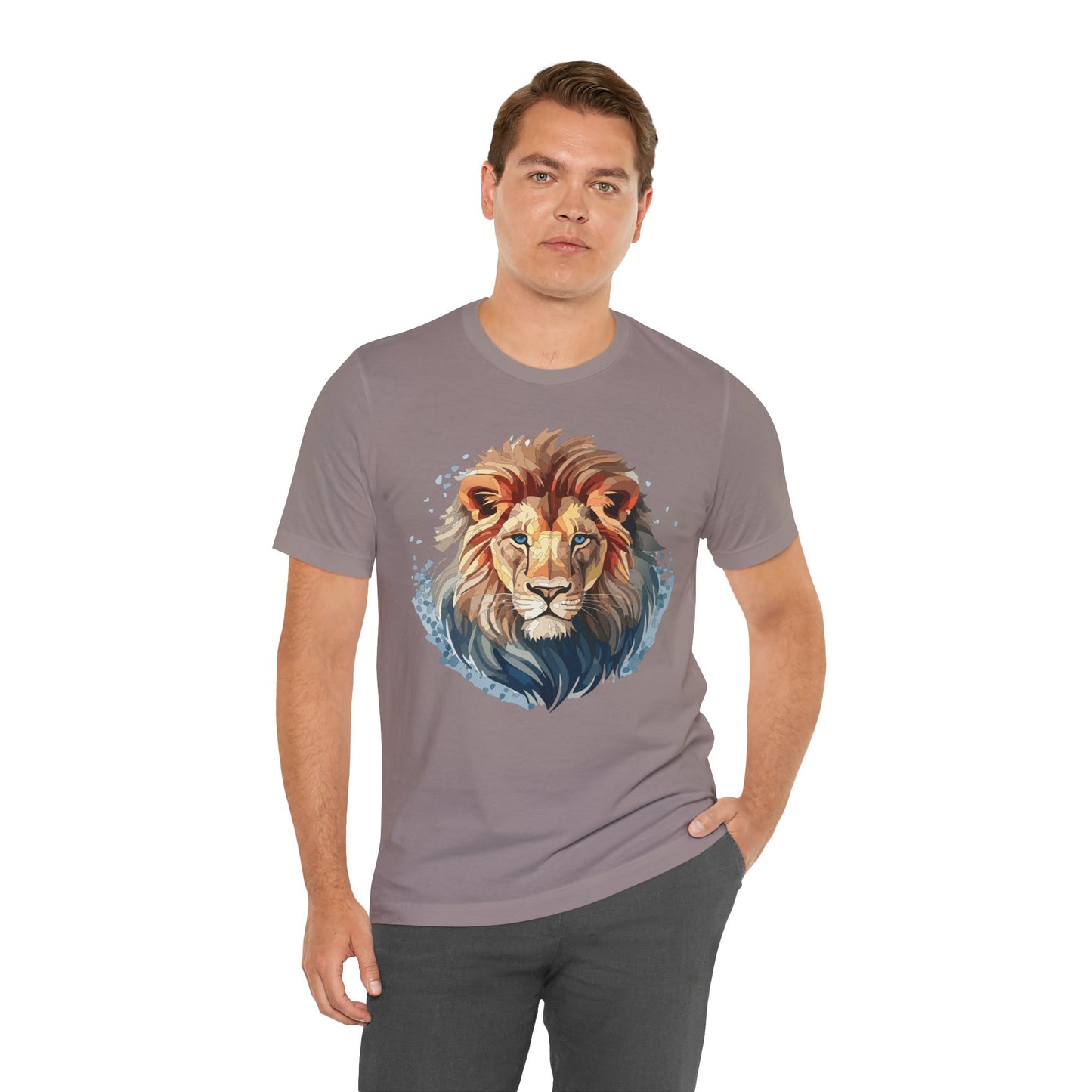 Lion Shirt, Animal Shirt, T-Shirt with Lion, Art Design Tee, Animal Tees, Safari T-Shirt 12