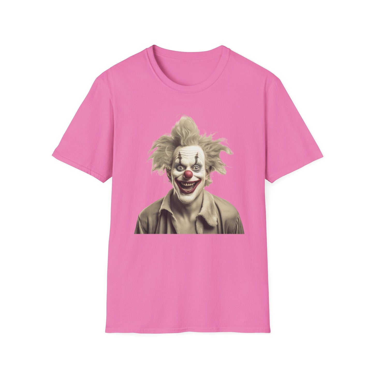 Clown Shirt Unisex T Shirt Funny Man Circus Shirt Scary Man Shirt Softstyle Gildan 64000