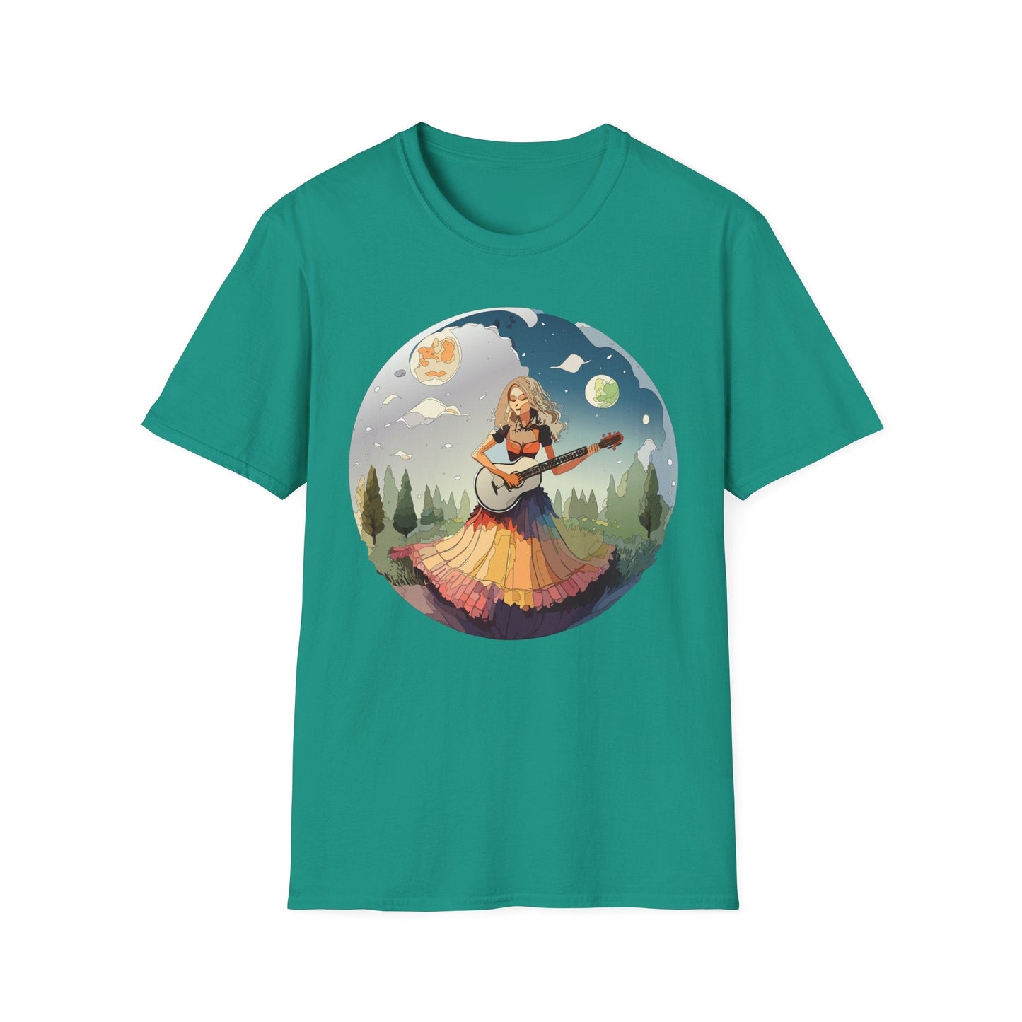 Womens Graphic T Shirts Art Design Tee Softstyle 64000 Ring Spun Cotton Comfort Everyday