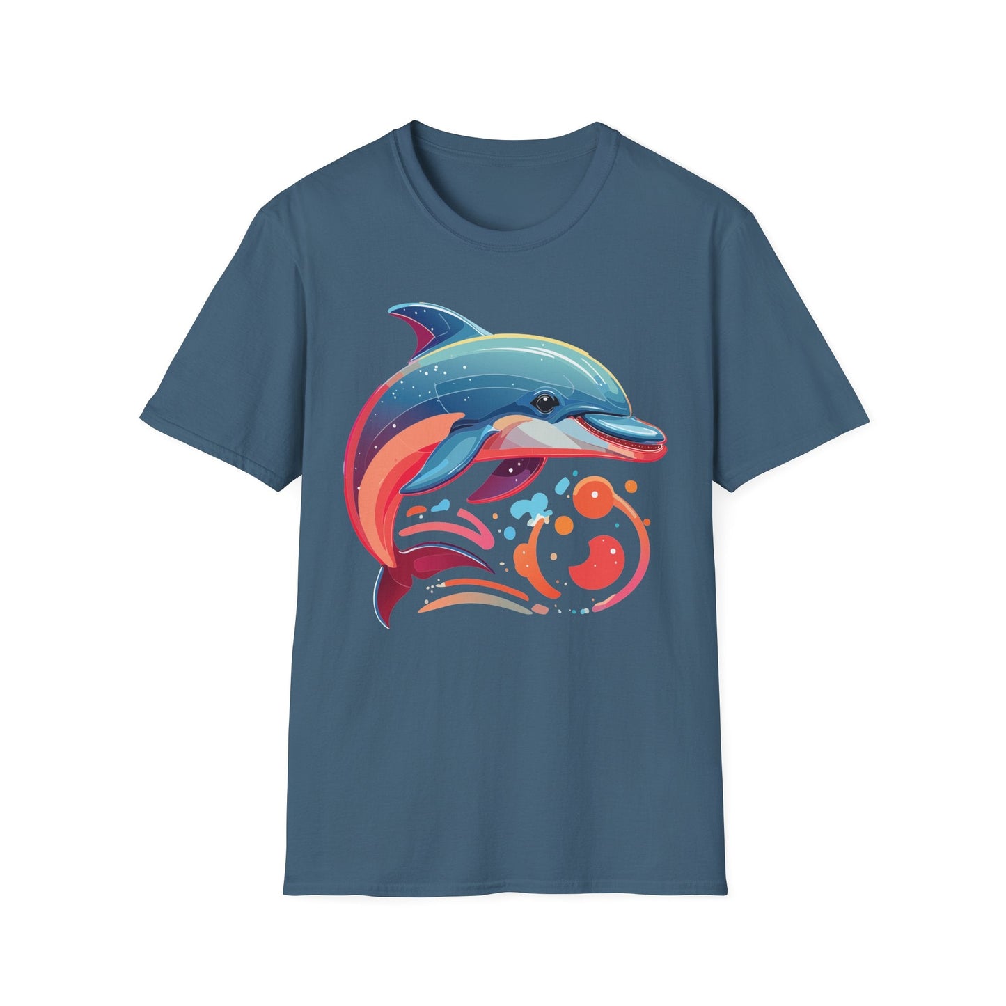 Gildan Softstyle Dolphin Shirt Unisex Short Sleeve Tee 100 Percent Ring Spun Cotton Comfortable Wear