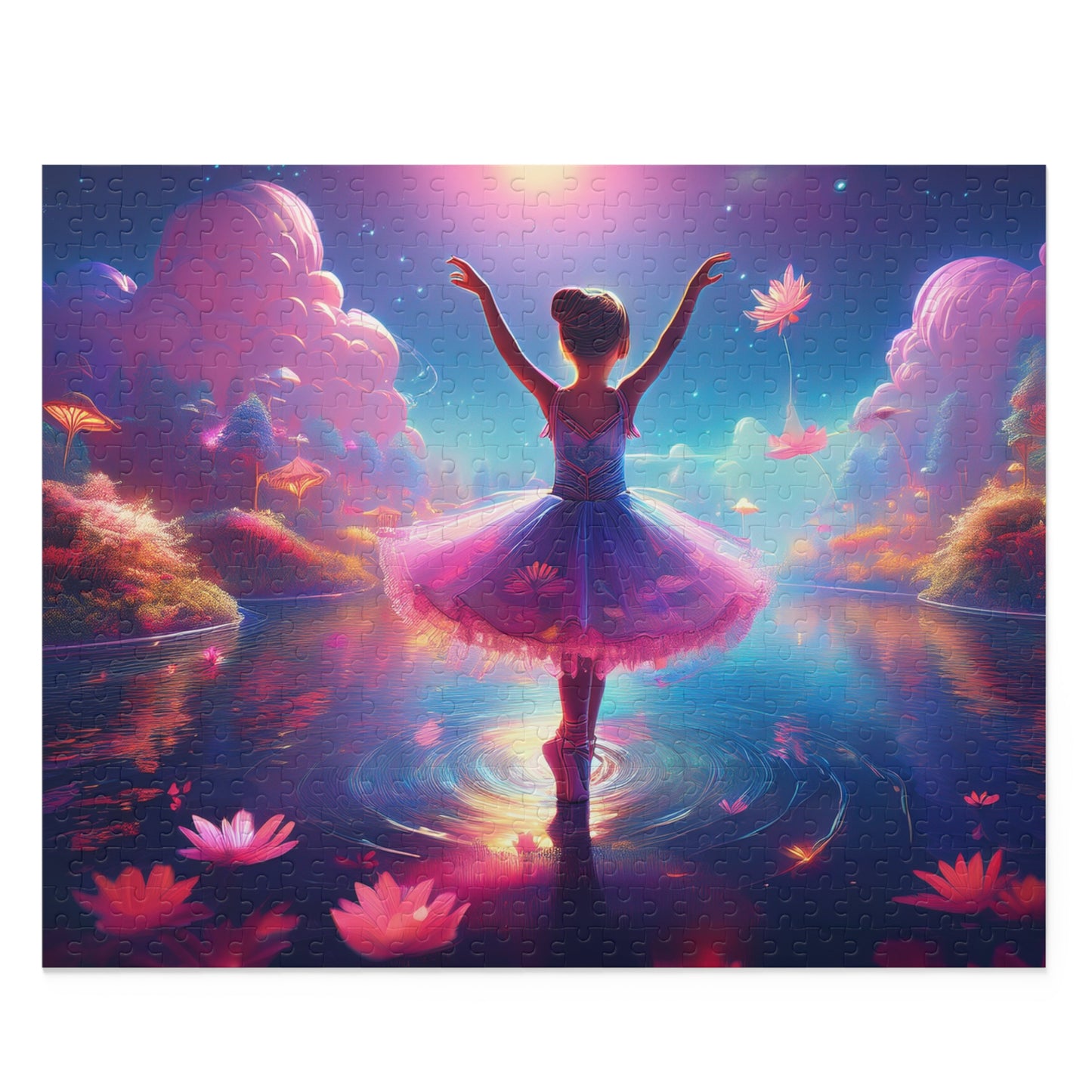 Ballerina Puzzle 500-Chipboard Pieces in Box | Kids Puzzles Size: 16" x 20",  Ages 9+ and Family pn17