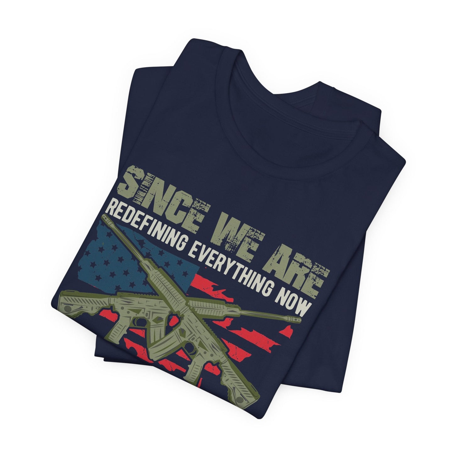 Army Veteran Patriotic Graphic Design Unisex Cotton T-Shirt v14