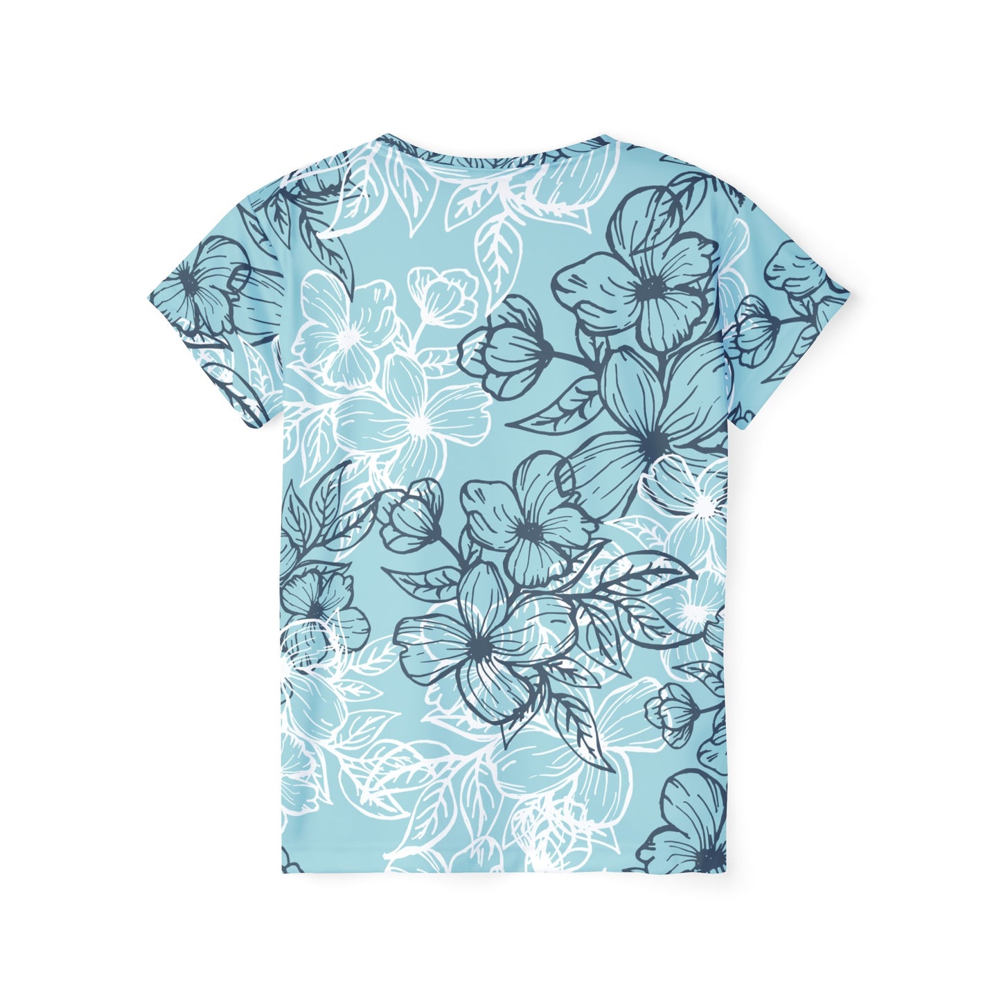 Camiseta de poliéster con estampados florales