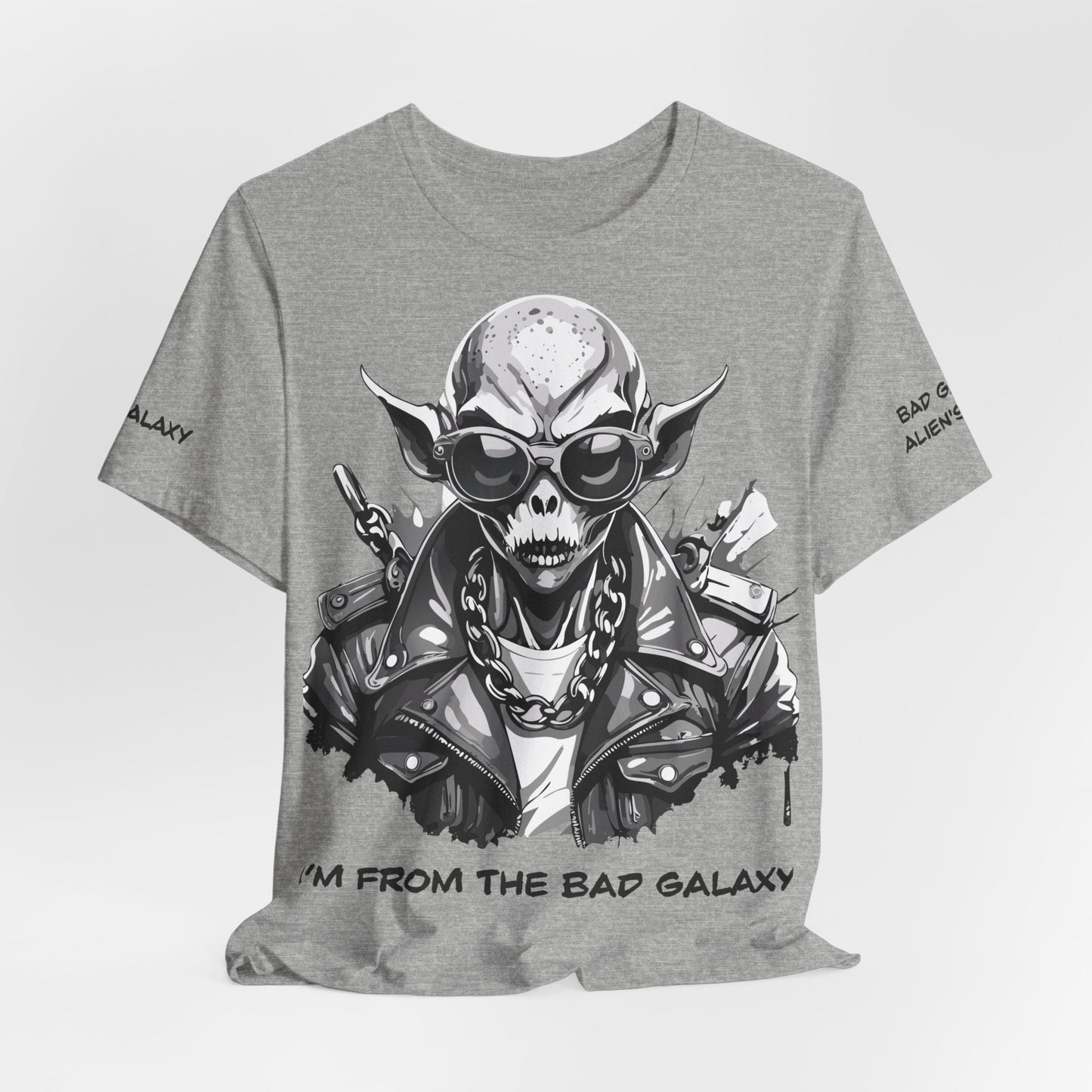 Alien Tee Shirt From Bad Galaxy Made To Order 100 Percent Cotton Eco Friendly Inks Free Shipping