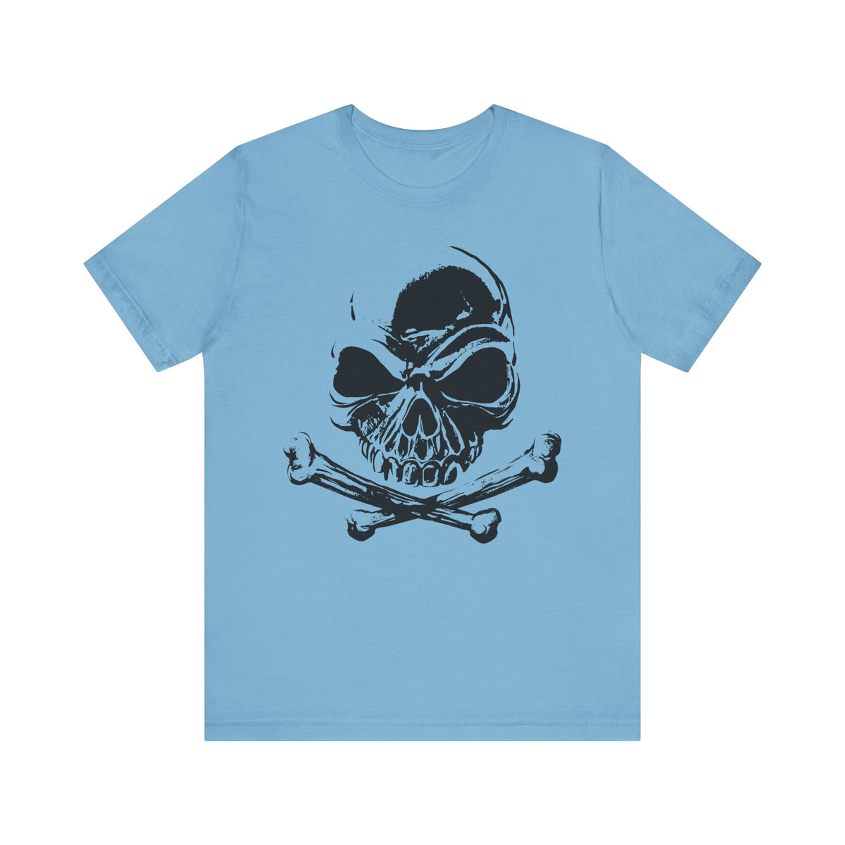 Black Skull Graphic Design Tee, Skull Shirt, Vintage Tees, Art Design T-Shirt, Vintage Graphic Tee, Art Shirts with Skulls