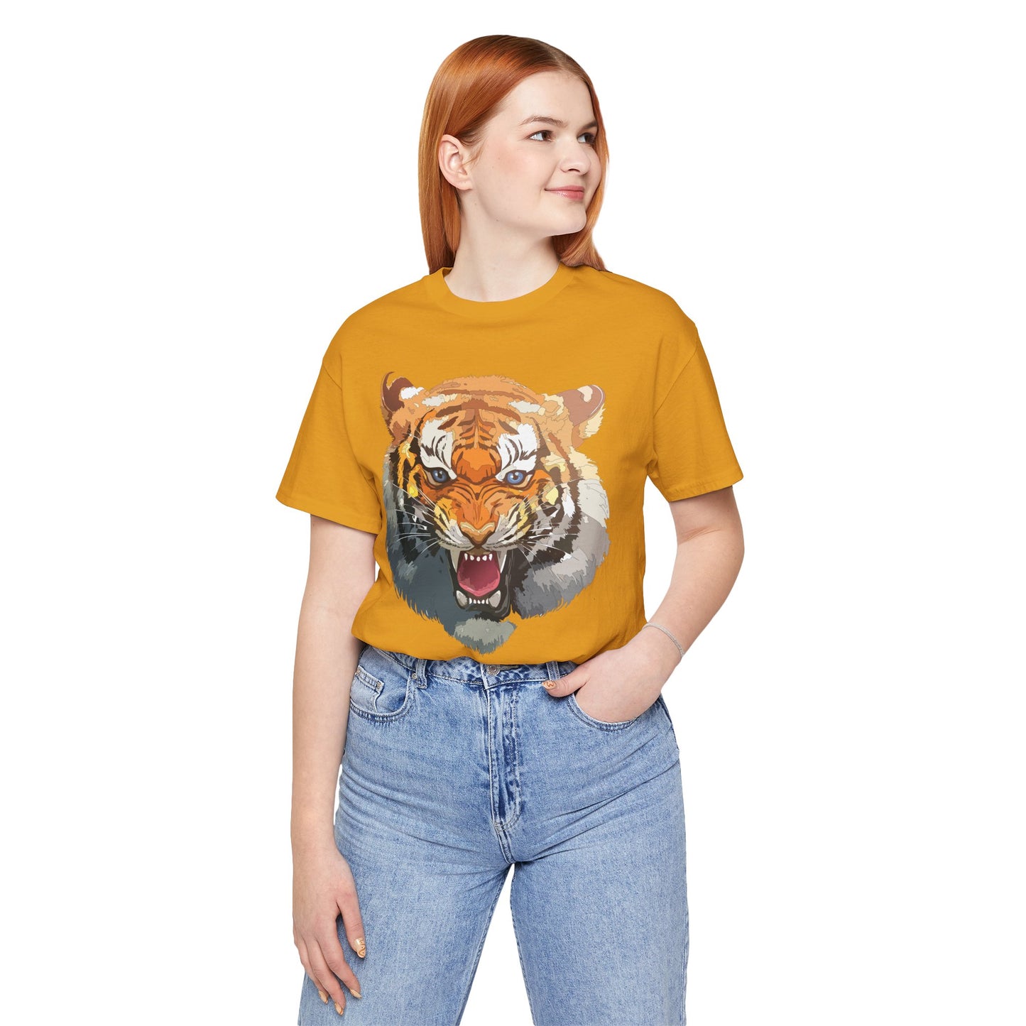 Tiger Shirt, Animal Shirt, T-Shirt with Tiger, Art Design Tee, Animal Tees, Safari T-Shirt, Graphic Design Tee 14