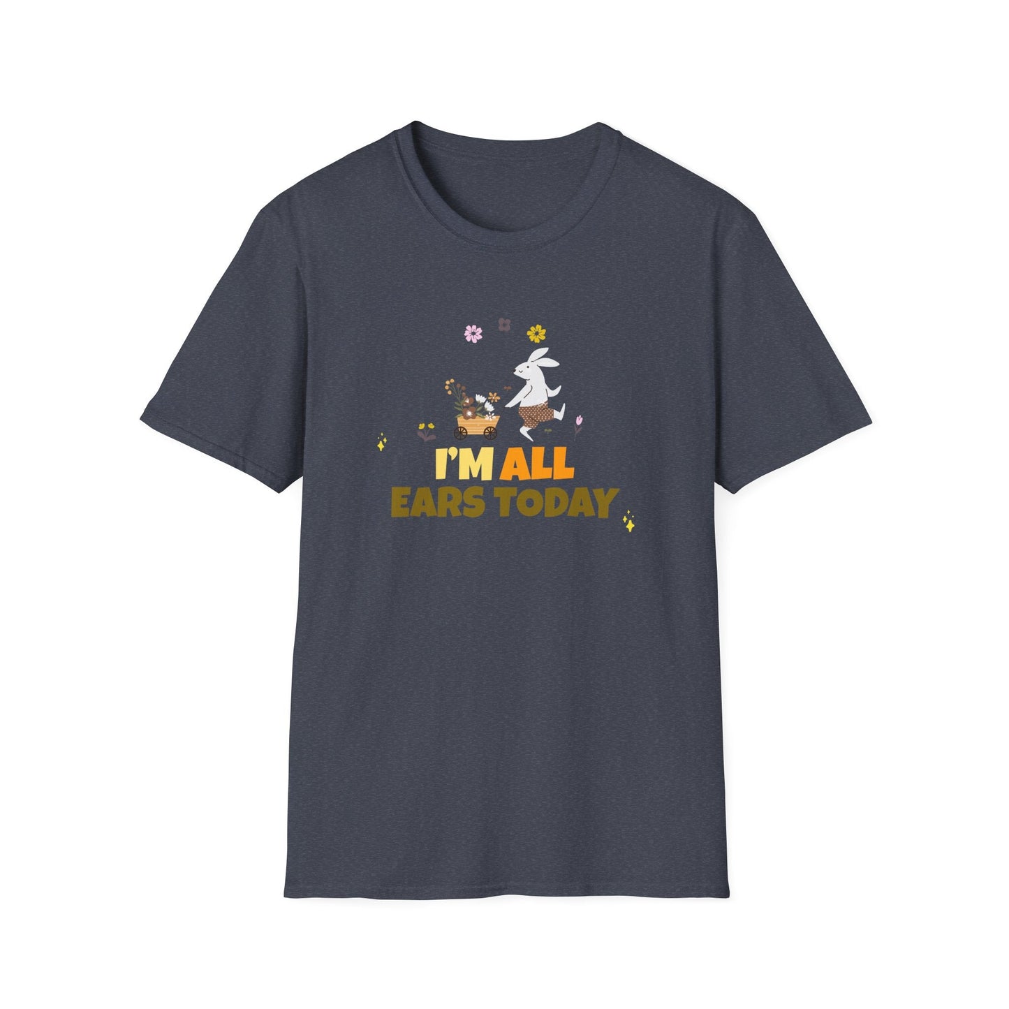 Easter Bunny T Shirt Unisex Gildan Softstyle Tee 100 Percent Ring Spun Cotton Easter Design