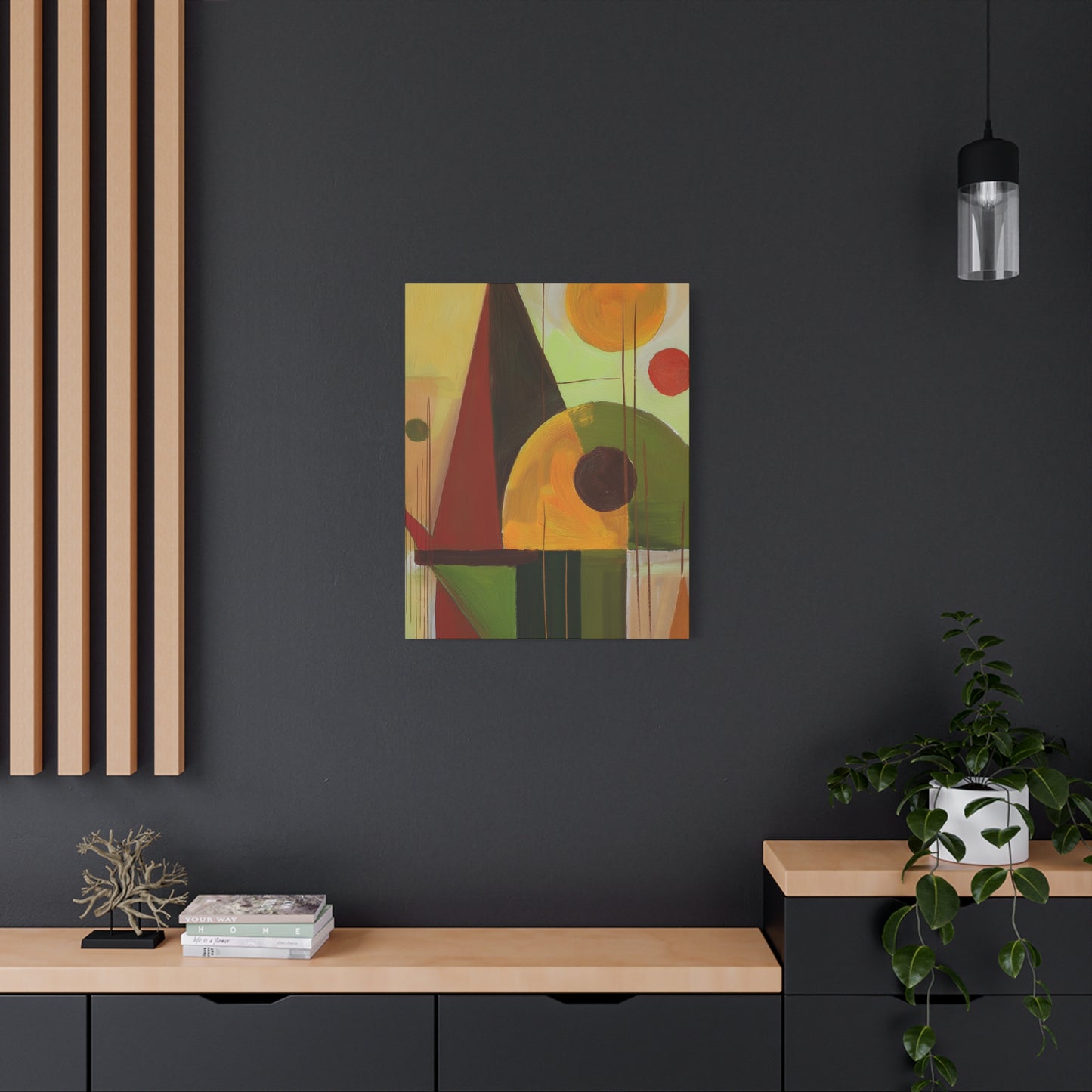 Abstract Geometric Painting Print Canvas 20x24,20x30,24x30 24x32,24x36,30x40 32x48,36x48,40x60 Pine-Wood Inner Frame ABS-60