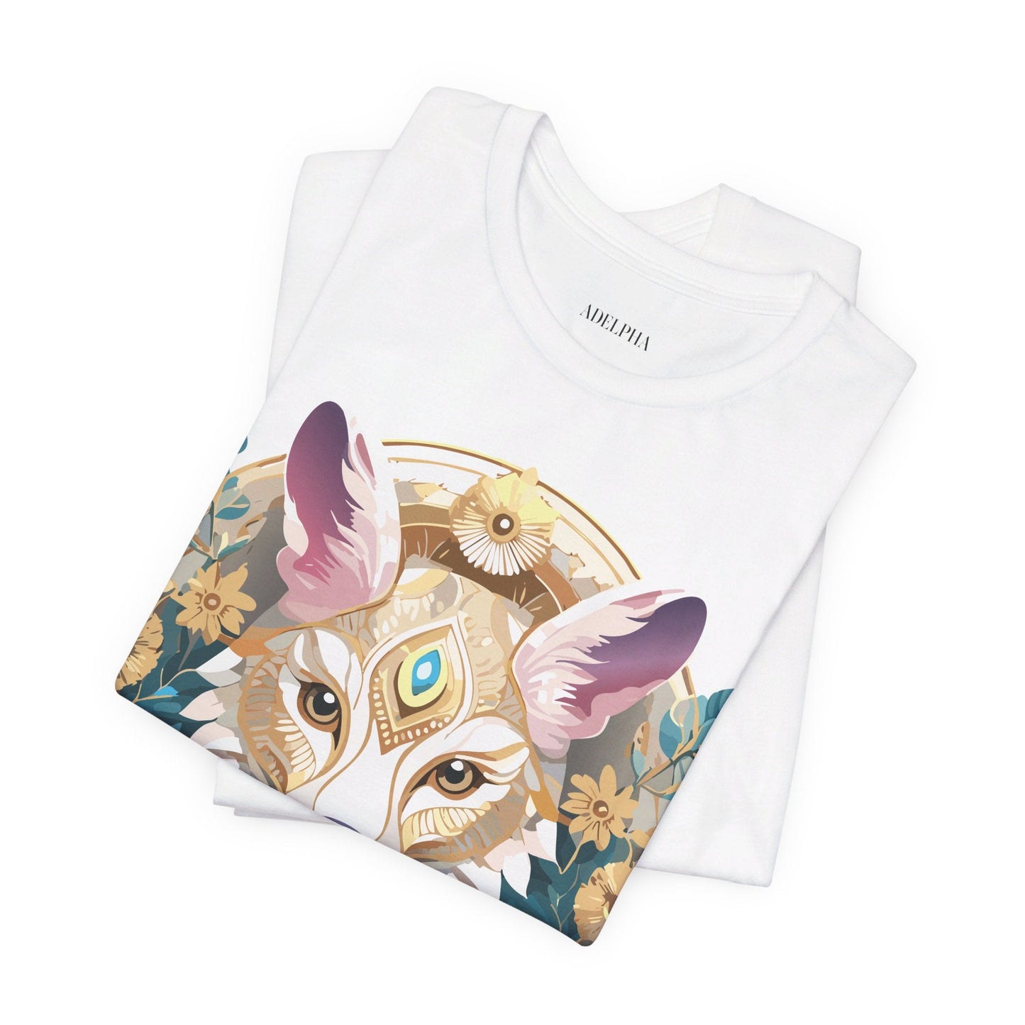 Medallion Graphic Unisex 100 Cotton Vintage Animal Medal Artwork Tee 84