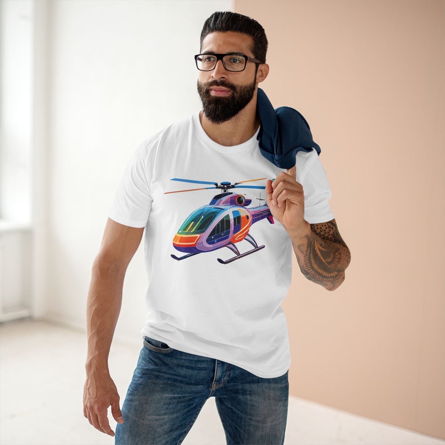 Chopper Graphic Unisex 100 Cotton Staple Tee 13