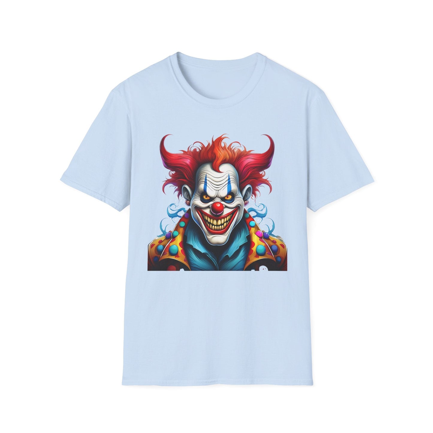 Clown Shirt Unisex Tee Circus Shirt Funny Man Shirt Scary Man Tee 100 Percent Cotton Gildan 64000