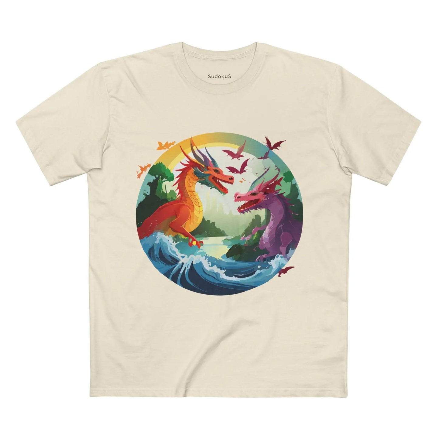 Dragon Graphic Unisex 100 Cotton Staple Tee 16