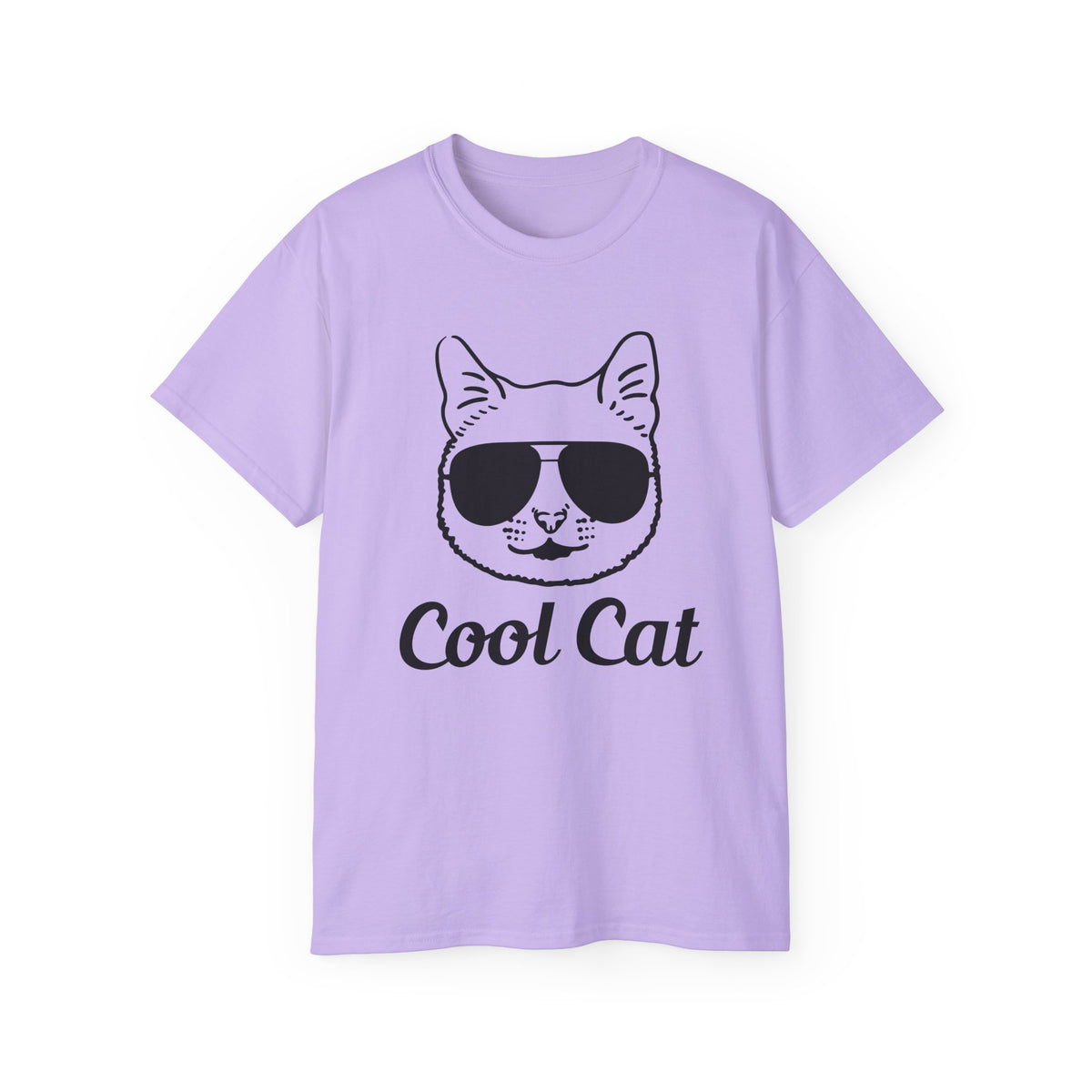 Cool Cat Sunglasses Tee | Cat Face Graphic Shirt