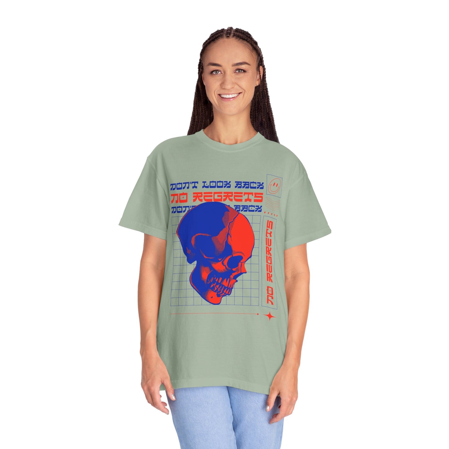 T-Shirt with Skull, Graphic T-Shirts, Art Design Tee Shirt, Skull T-Shirt - 11