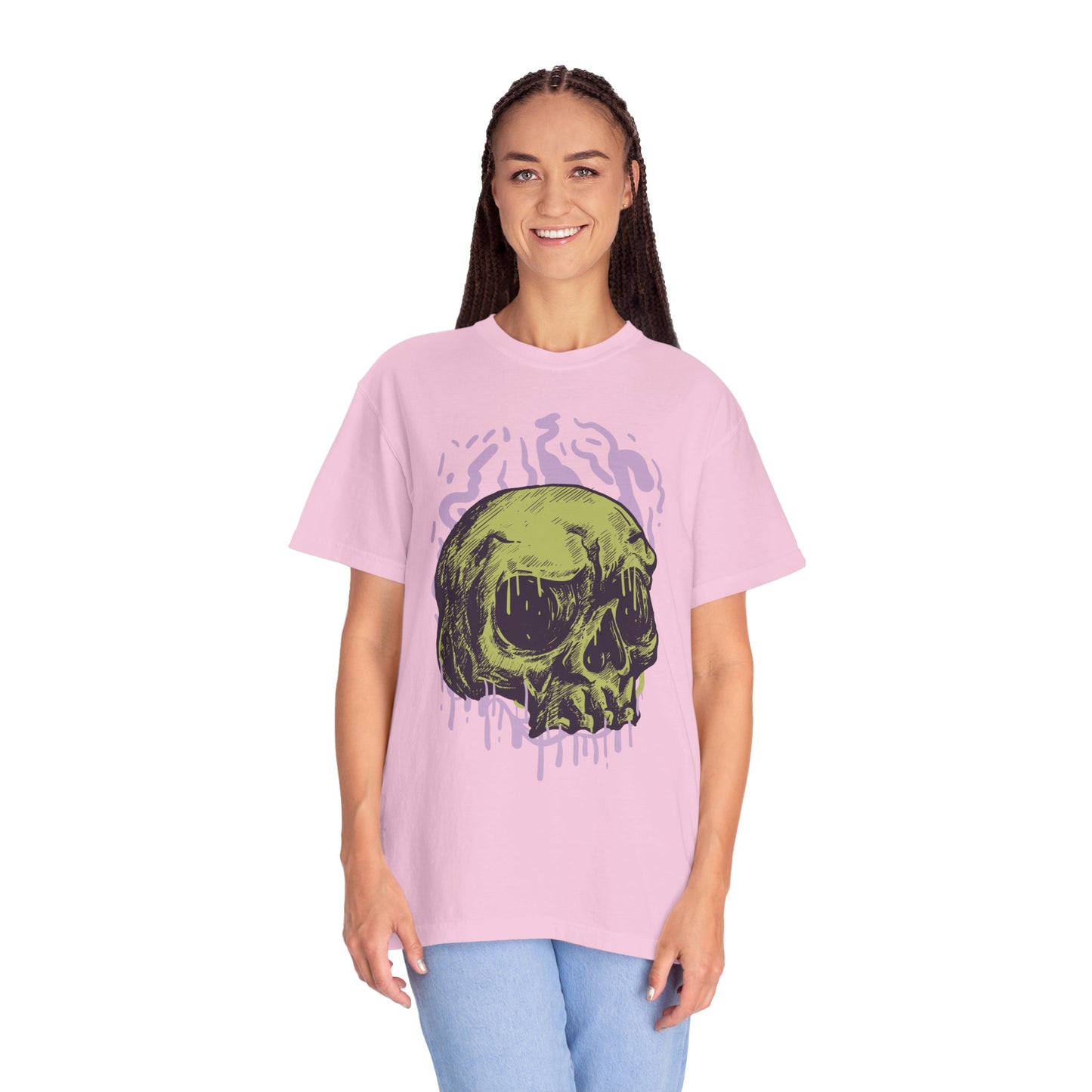 Tee-shirt unisexe en coton avec tête de mort 