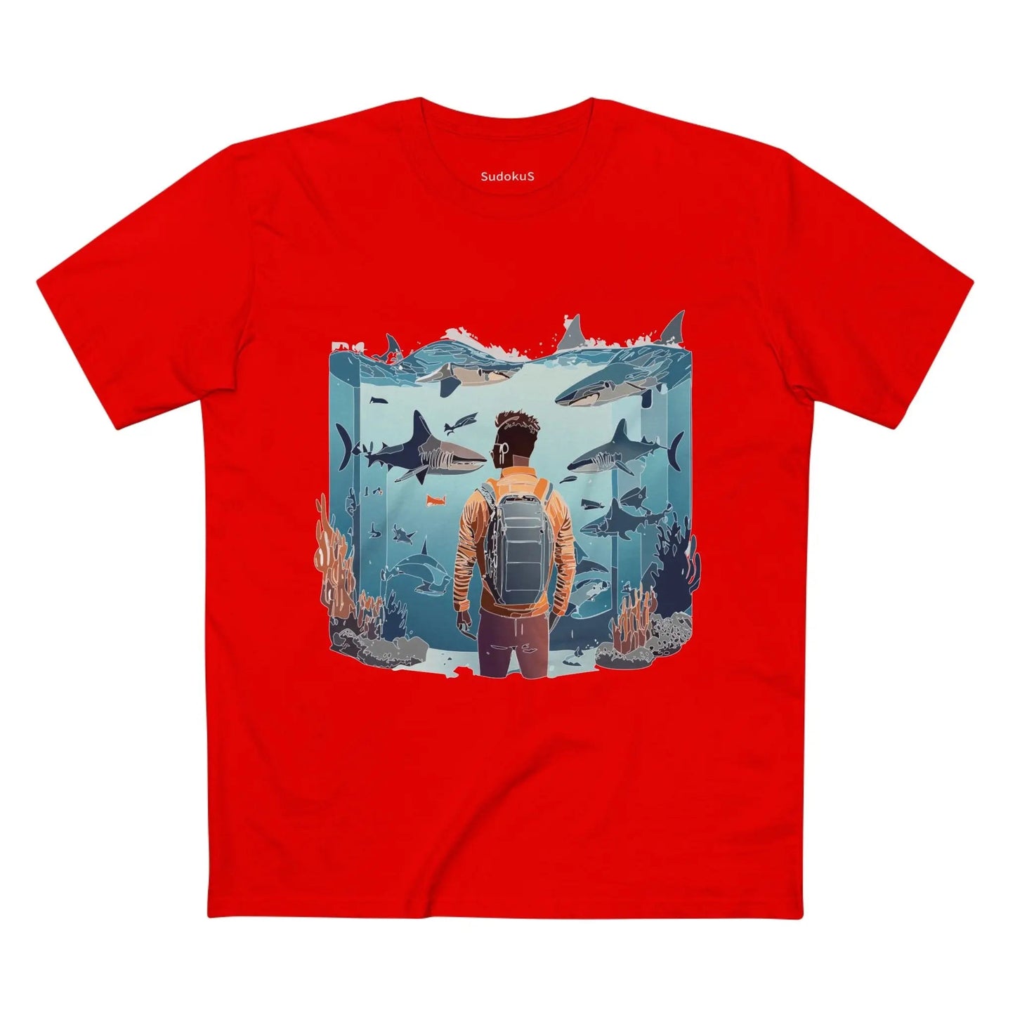 Ocean Coast Graphic Unisex 100 Cotton Staple Tee 6