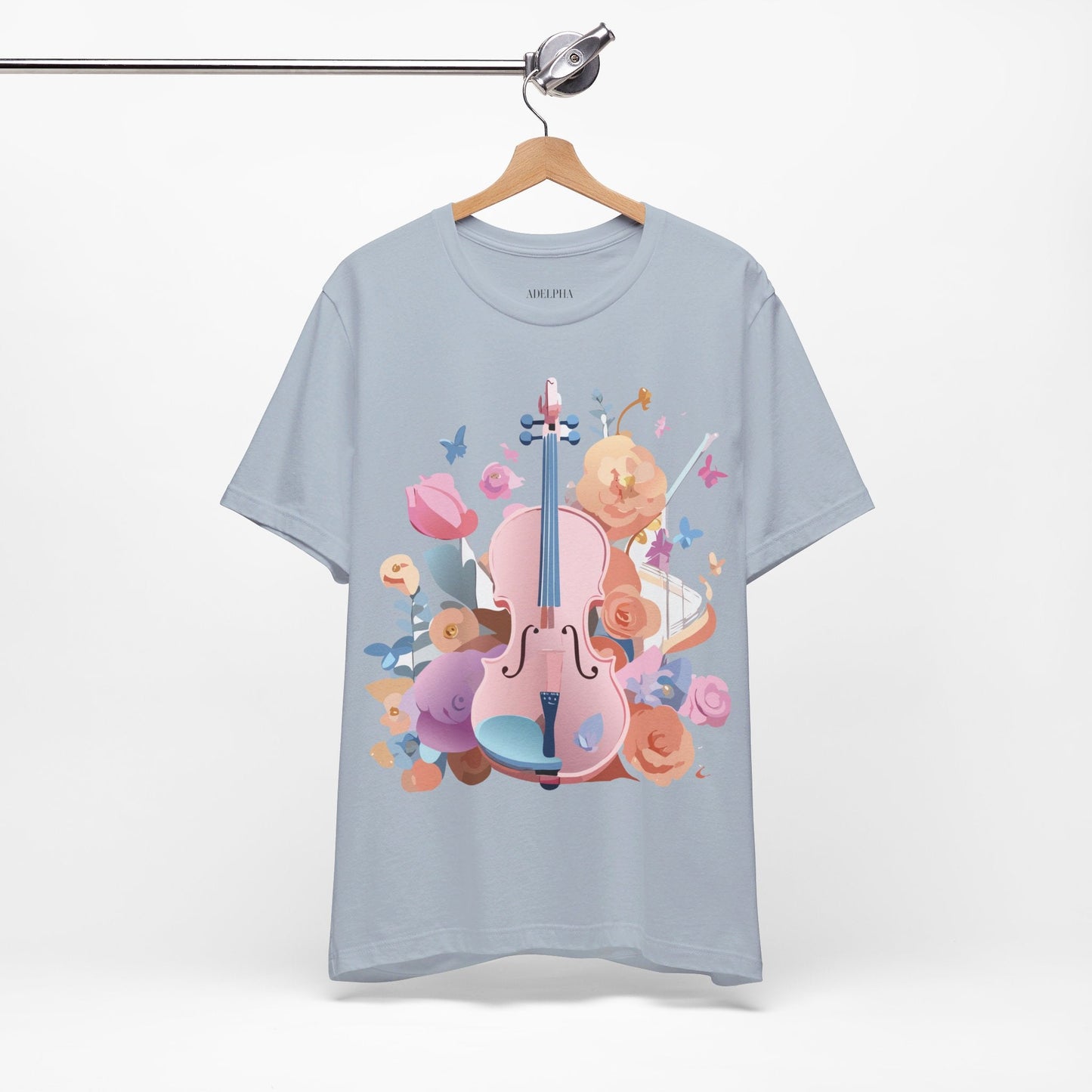 Adelpha Graphic Tee Unisex Short Sleeve Art Design Vintage Inspired Music T Shirt