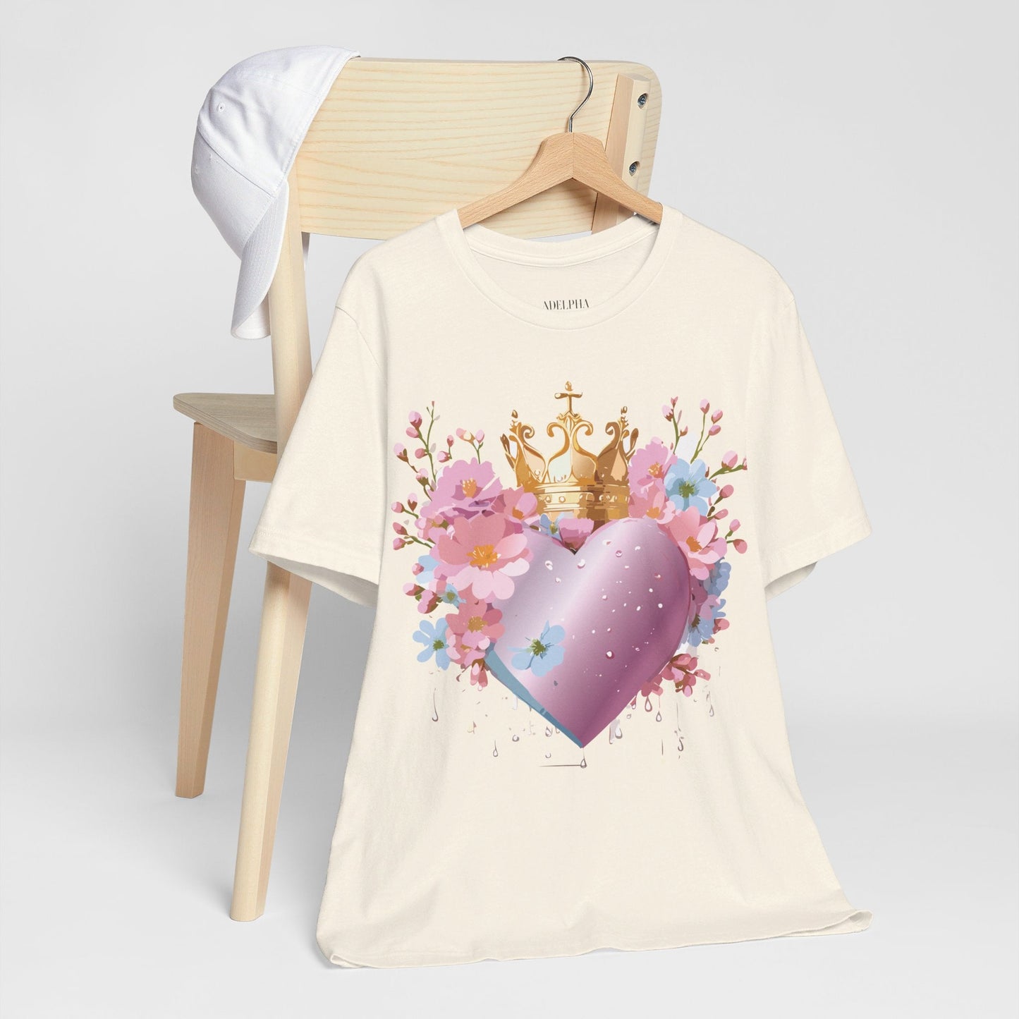 Valentine Graphic Tee Unisex Jersey Short Sleeve By Adelpha Vintage Inspired Artwork