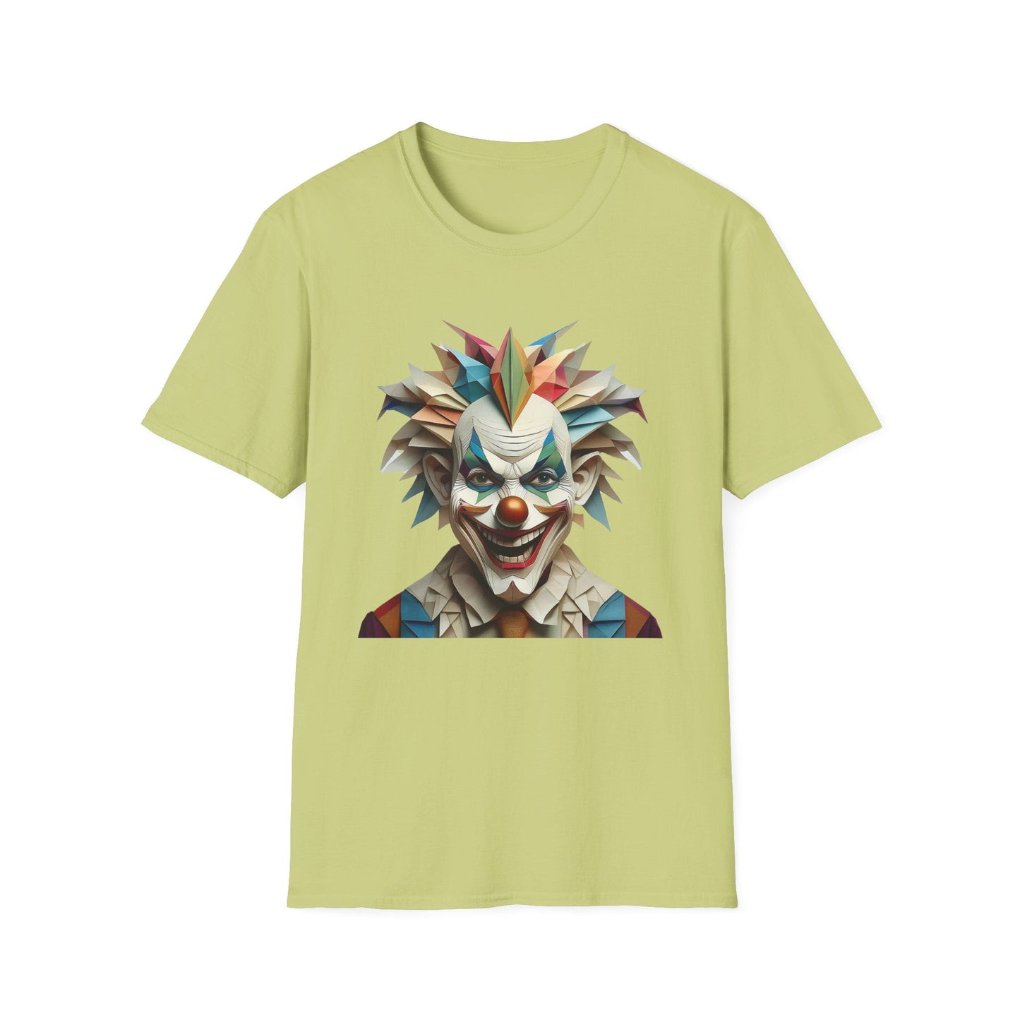 Clown Shirt Unisex Funny Circus Tee Gildan Softstyle 64000 Short Sleeve Cotton Tee