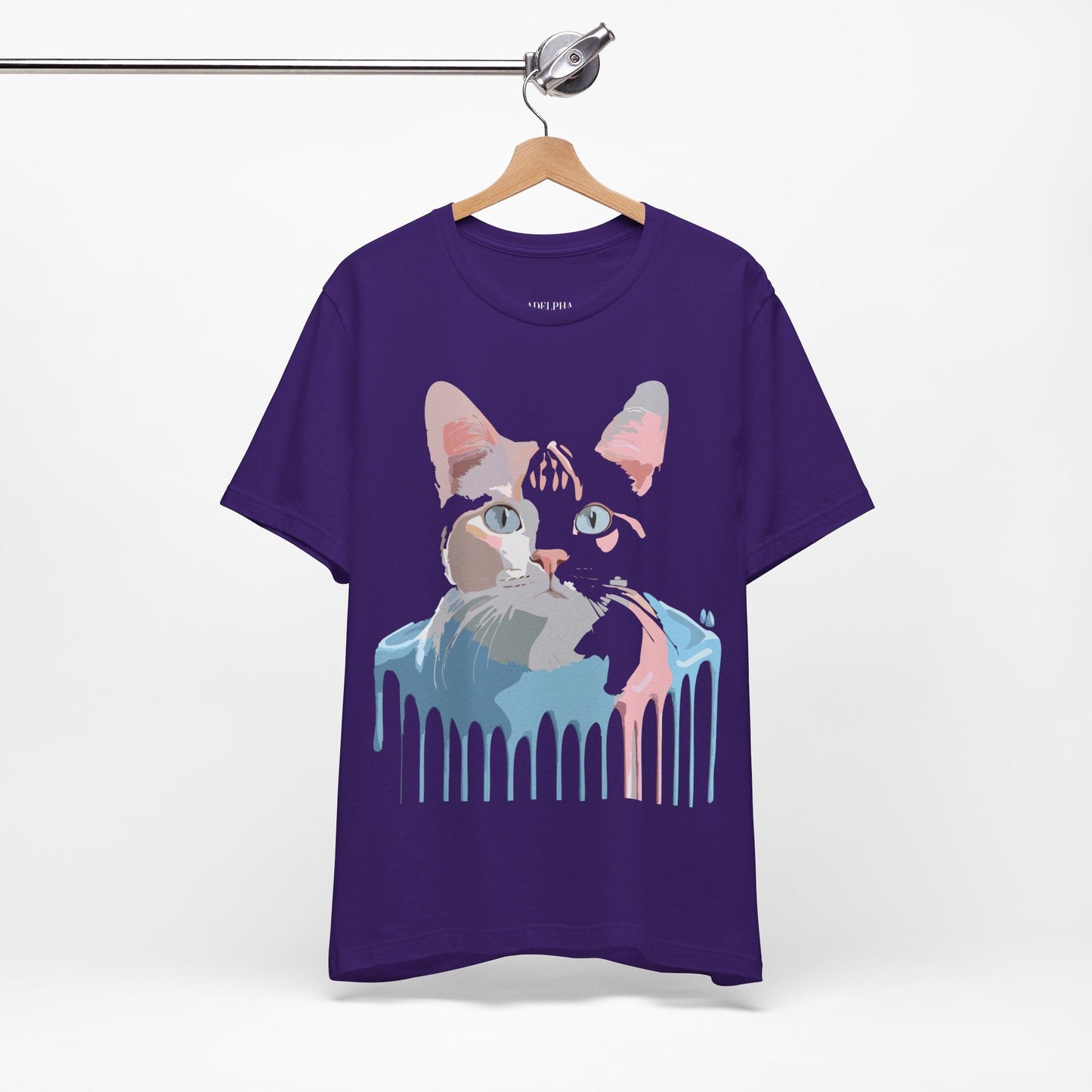 Cat Graphic T Shirt Unisex Short Sleeve Tee Vintage Inspired Artwork Adelpha