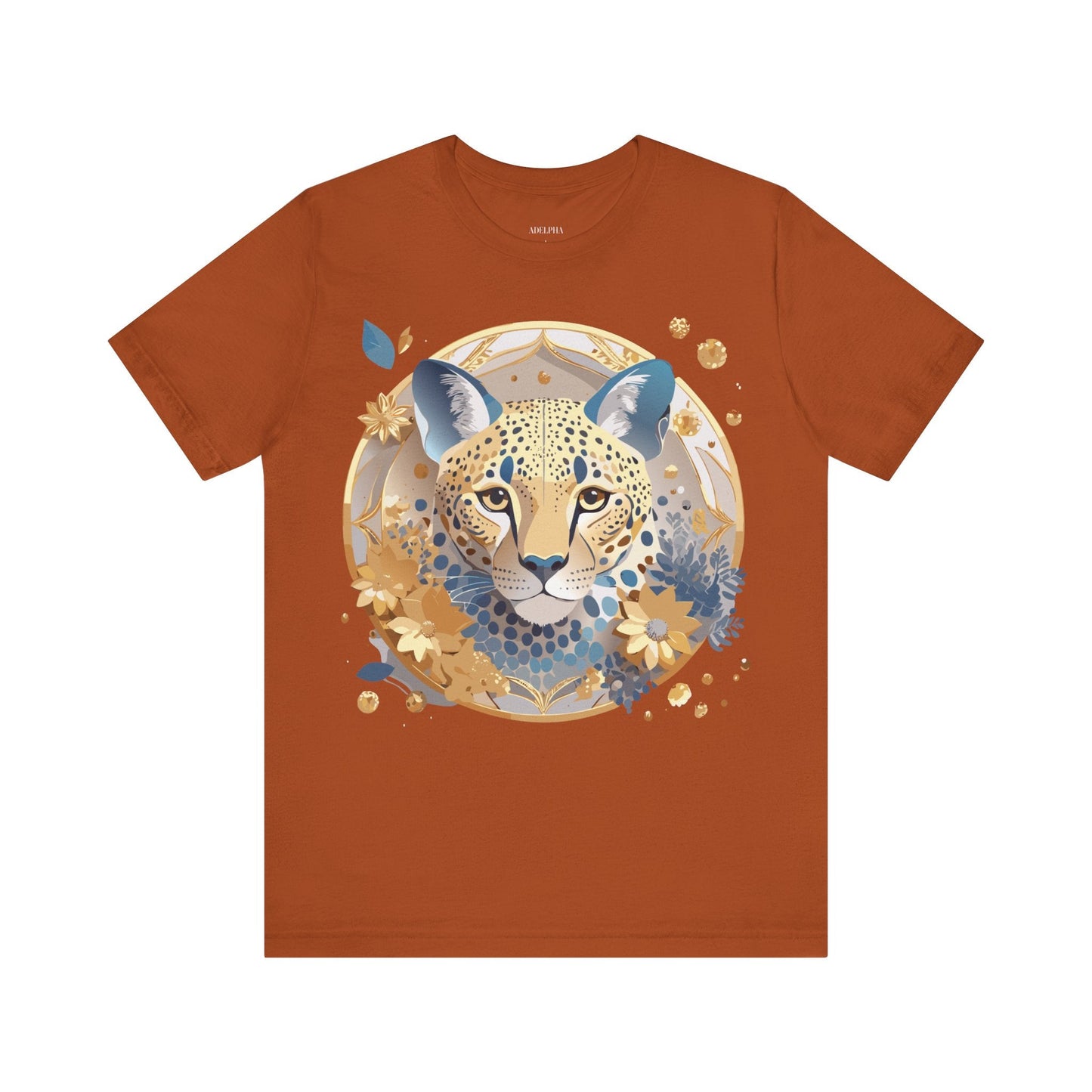 Adelpha Medallion Graphic Tee Unisex Short Sleeve Vintage Inspired Art Design Premium Cotton Jersey