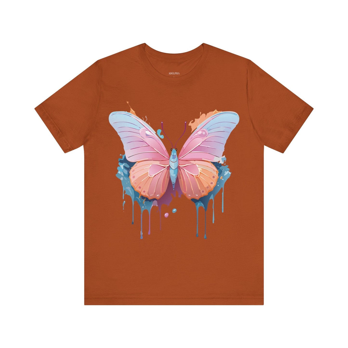 Butterfly Graphic Unisex 100 Cotton Lightweight Vintage Design Jersey Tee 88