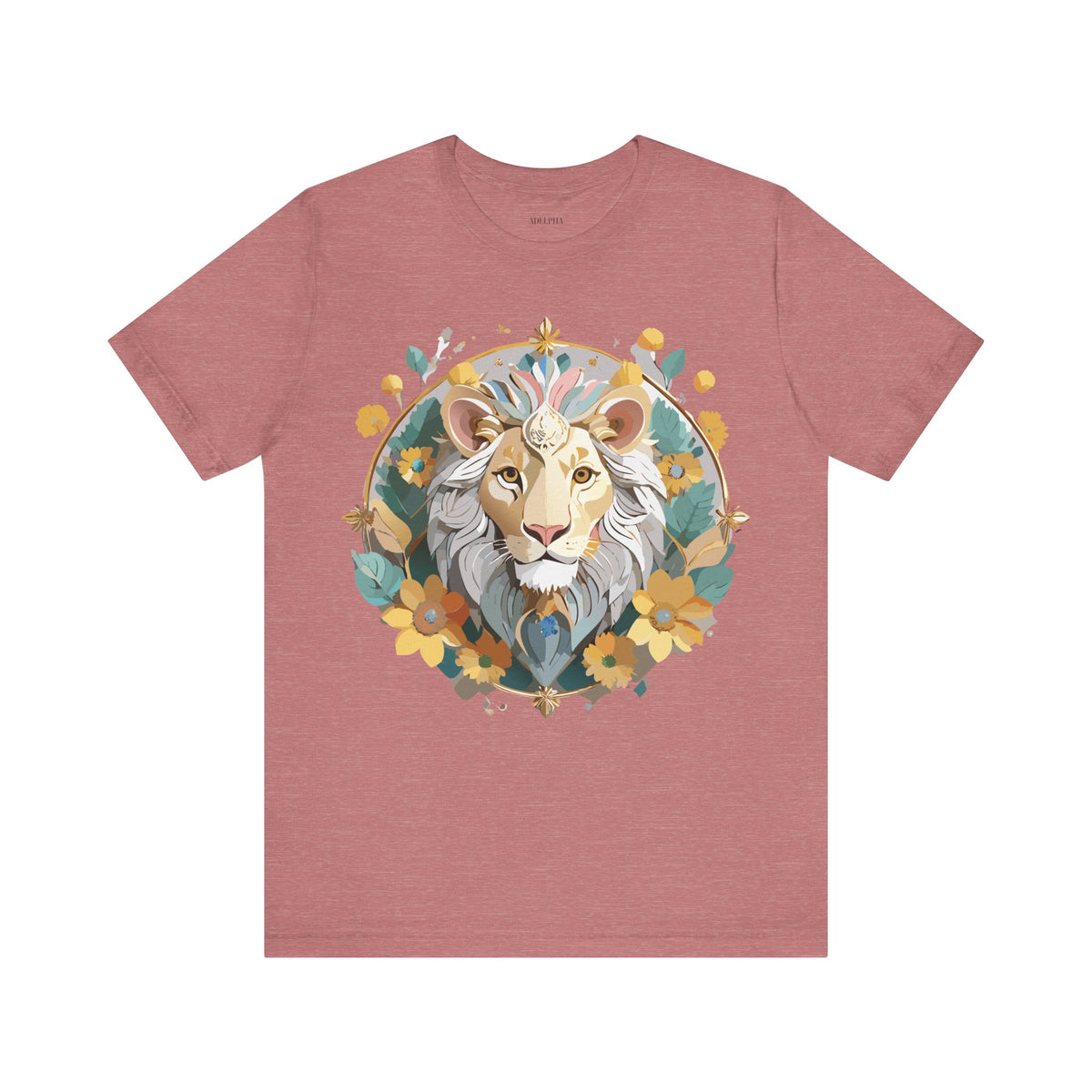 Medallion Graphic Unisex Cotton Bella+Canvas Tee with Art Design d57