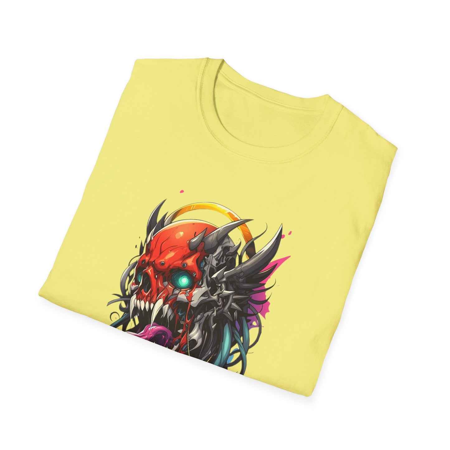 Skull Graphic Unisex Cotton T-shirt with Skeleton Artwork Design 28