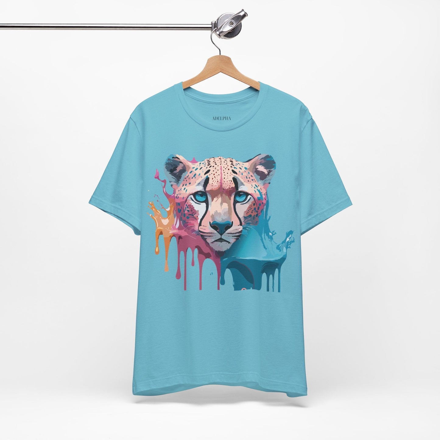 Cheetah Graphic Tee Unisex Jersey Short Sleeve Vintage Inspired Artwork Adelpha