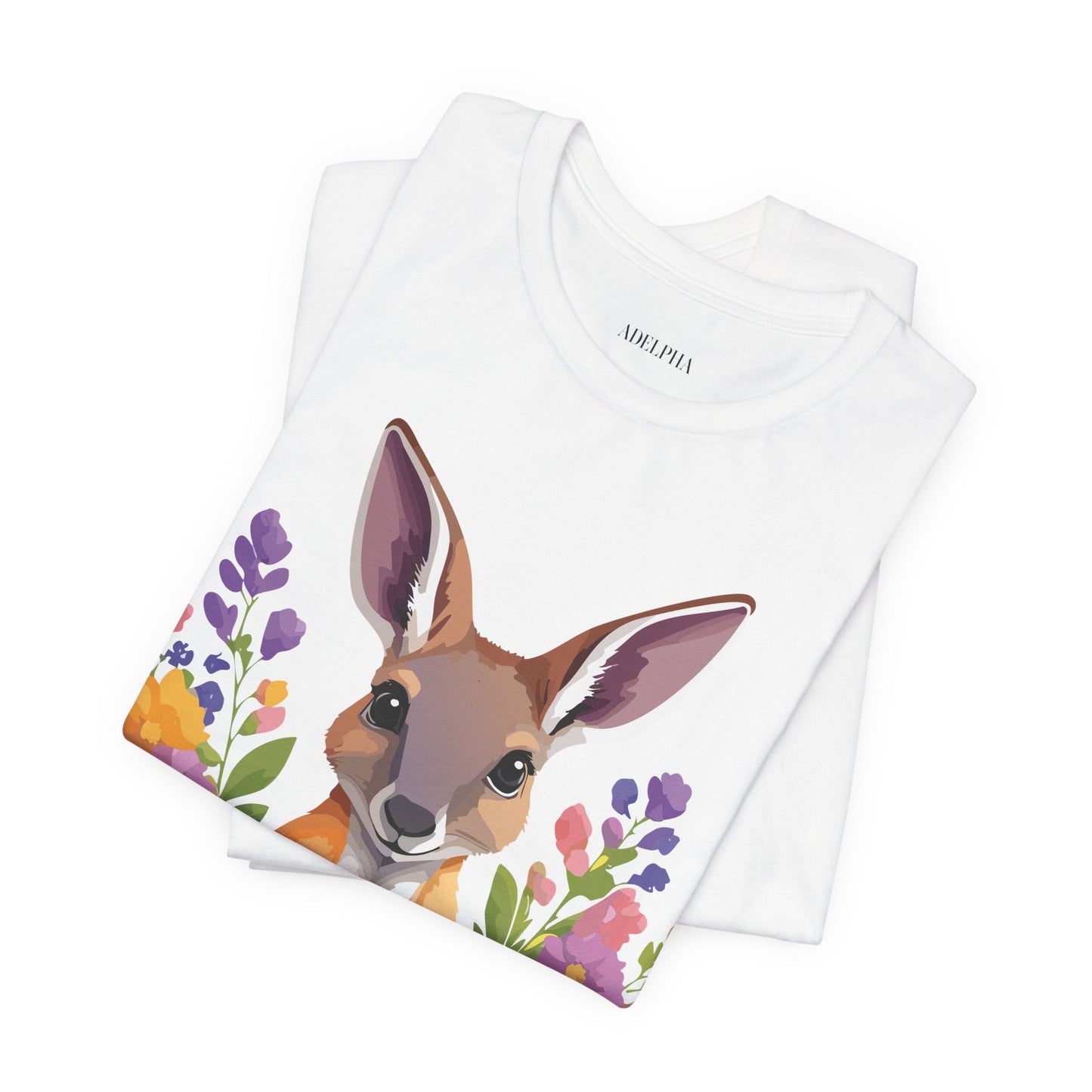 Kangaroo Graphic Unisex 100 Cotton Vintage Animal Artwork Tee 2