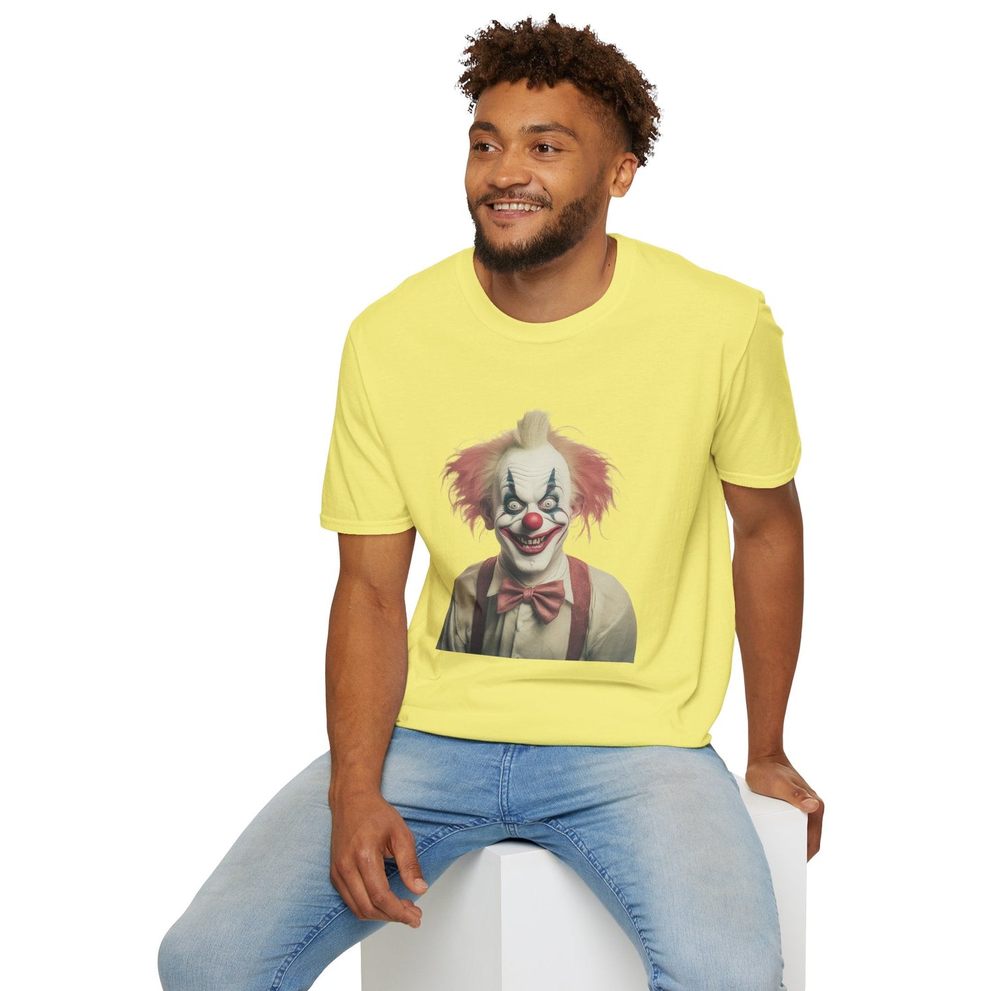 Clown Shirt Circus Tee Gildan Softstyle 64000 One Hundred Percent Ring Spun Cotton Lightweight
