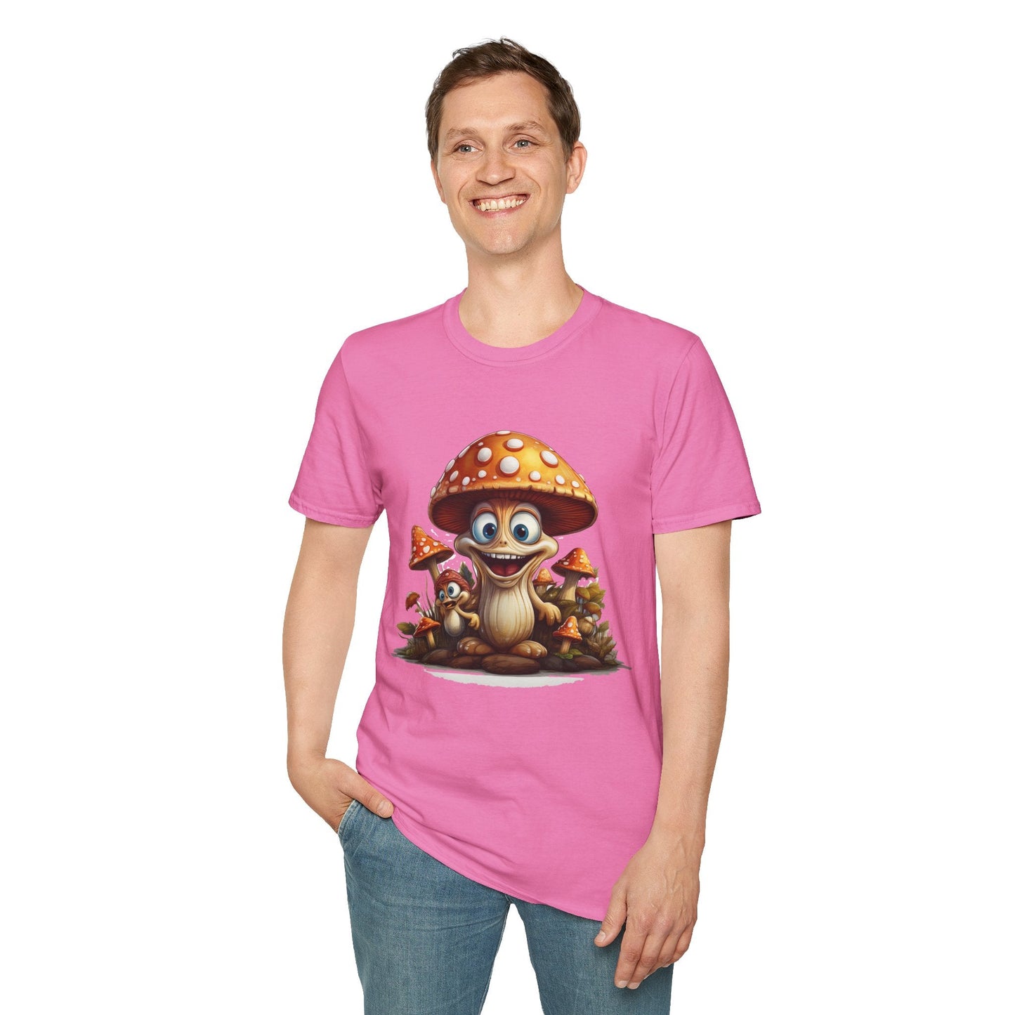 Mashroom Tee Shirt Unisex Softstyle 64000 Comfortable Mushroom Shirt With Funny Fungus Design