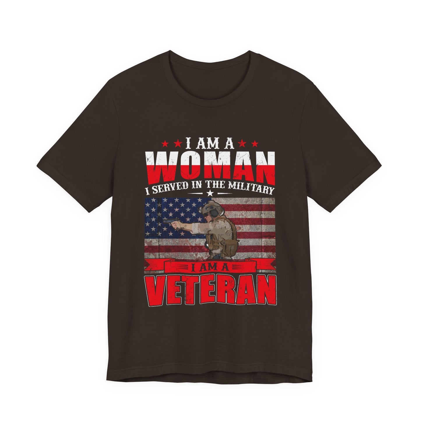 Army Veteran Patriotic Graphic Design Unisex Cotton T-Shirt v27