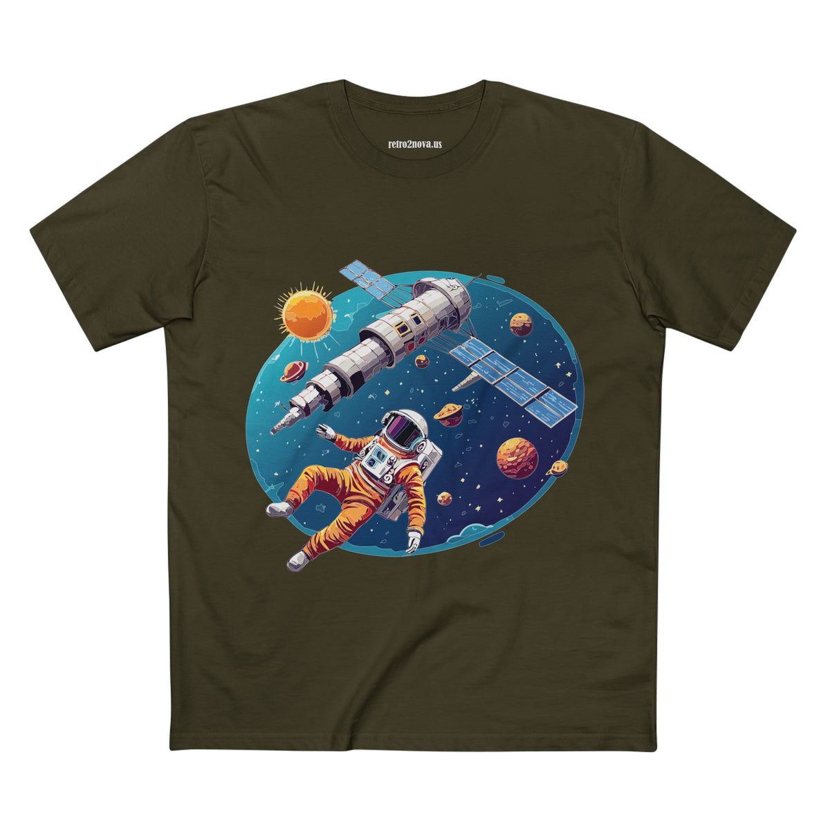 Cosmos Astronaut Graphic Tee Staple Unisex 100 Cotton Tee Shirt - CS-23
