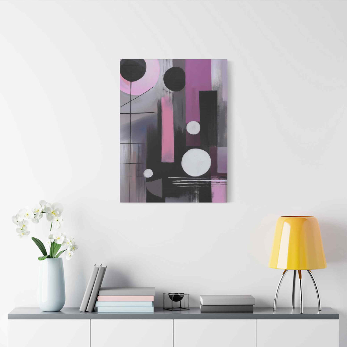 Abstract Geometric Painting Print Canvas 20x24,20x30,24x30 24x32,24x36,30x40 32x48,36x48,40x60 Pine-Wood Inner Frame ABS-44