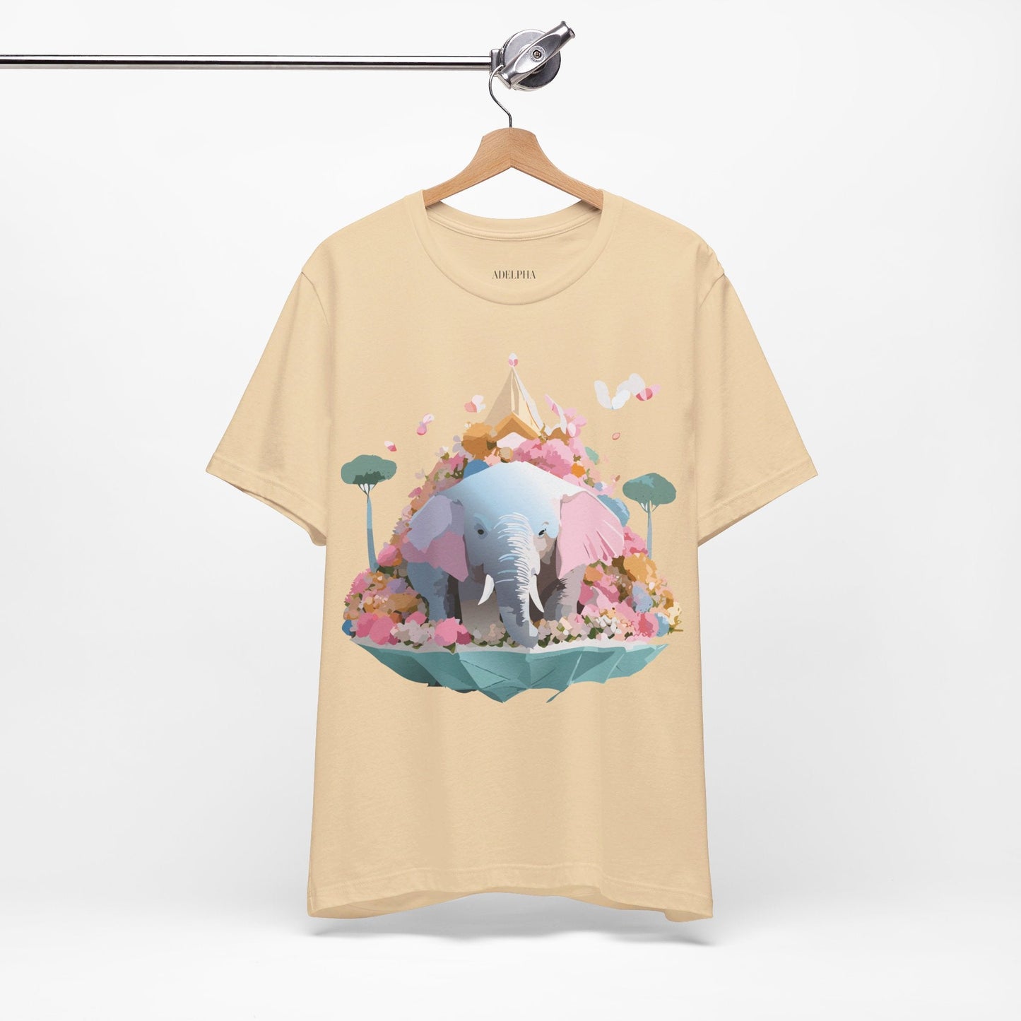 Elephant Graphic Unisex 100 Cotton Jersey Vintage Art Design Tee 19