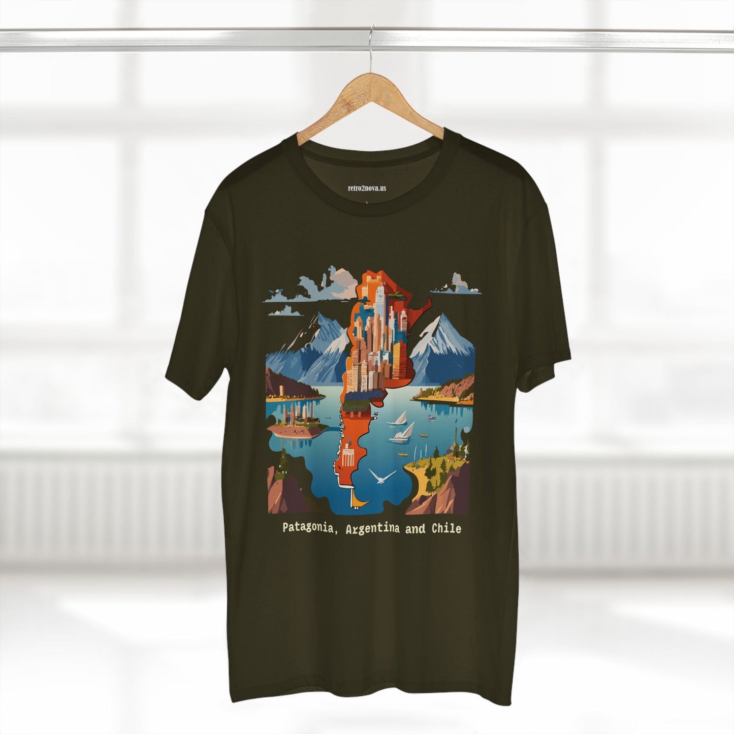 Travel Shirt For Tourists Unisex Premium Cotton Tee With Original Art Design By Retro2Nova